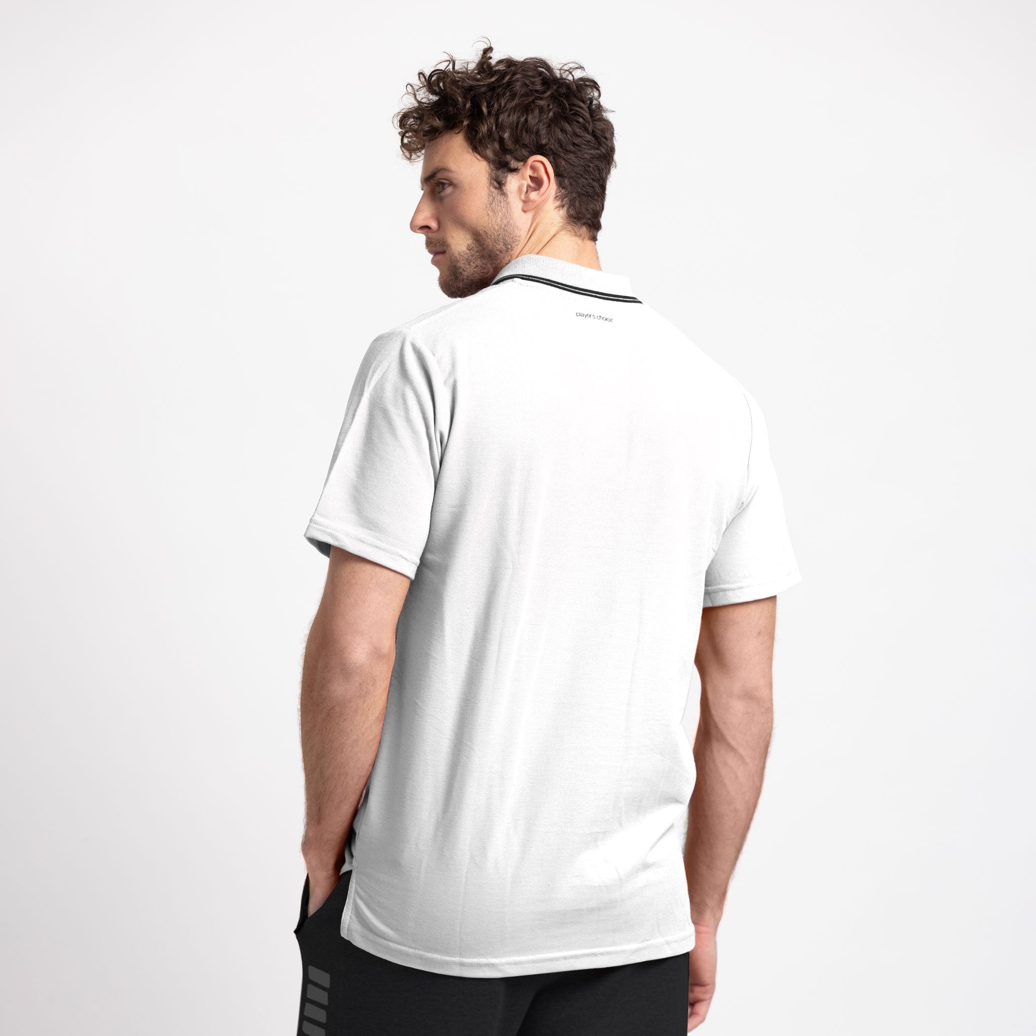 Ultimo Poloshirt #farbe_weiß #farbe_grau