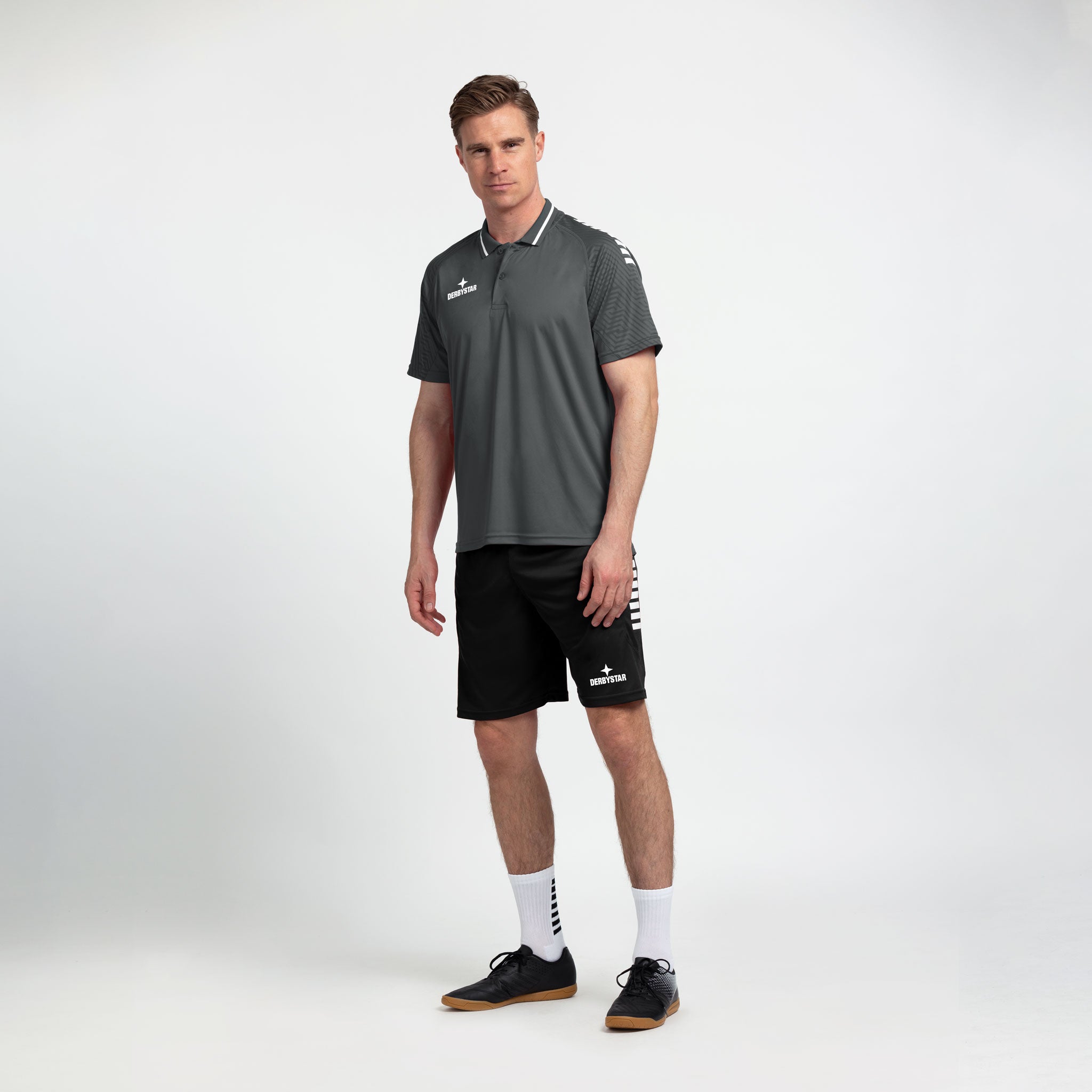 Primo Polo-Shirt v24 #farbe_grau/weiß #farbe_grau/weiß