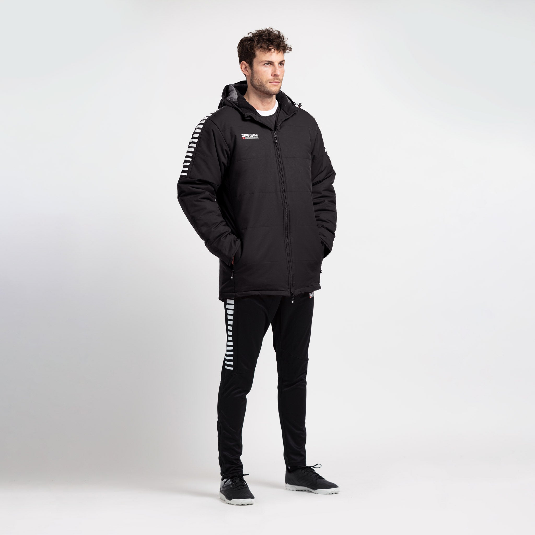 Hyper Stadionjacke #farbe_schwarz/weiß #farbe_schwarz/weiß