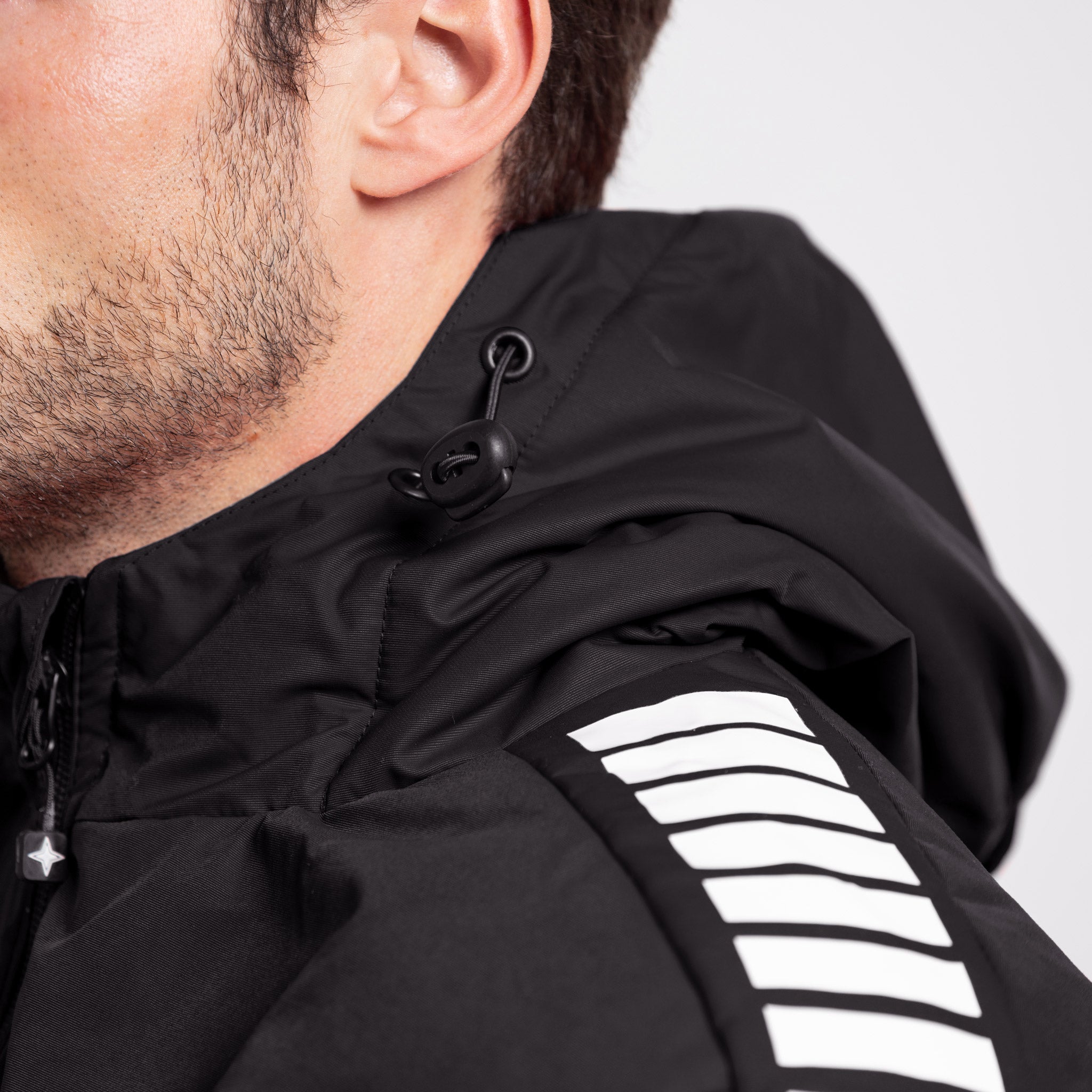 Hyper Stadionjacke #farbe_schwarz/weiß #farbe_schwarz/weiß