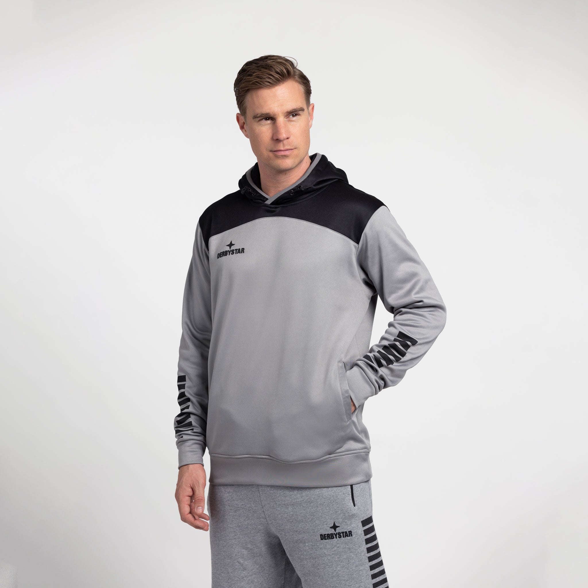 Ultimo Kapuzenpulllover #farbe_grau/schwarz #farbe_grau/schwarz