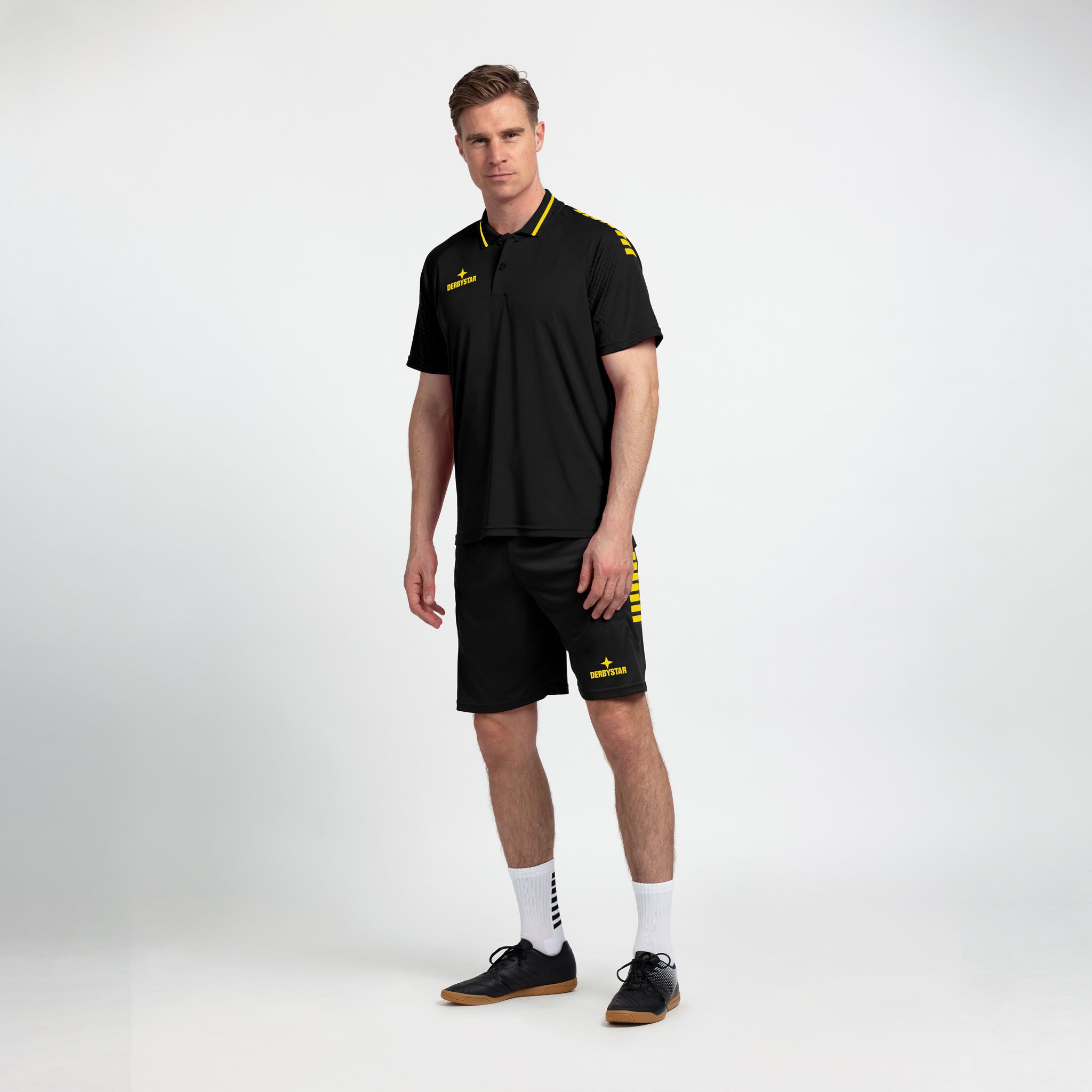 Primo Polo-Shirt v24 #farbe_schwarz/gelb #farbe_schwarz/gelb