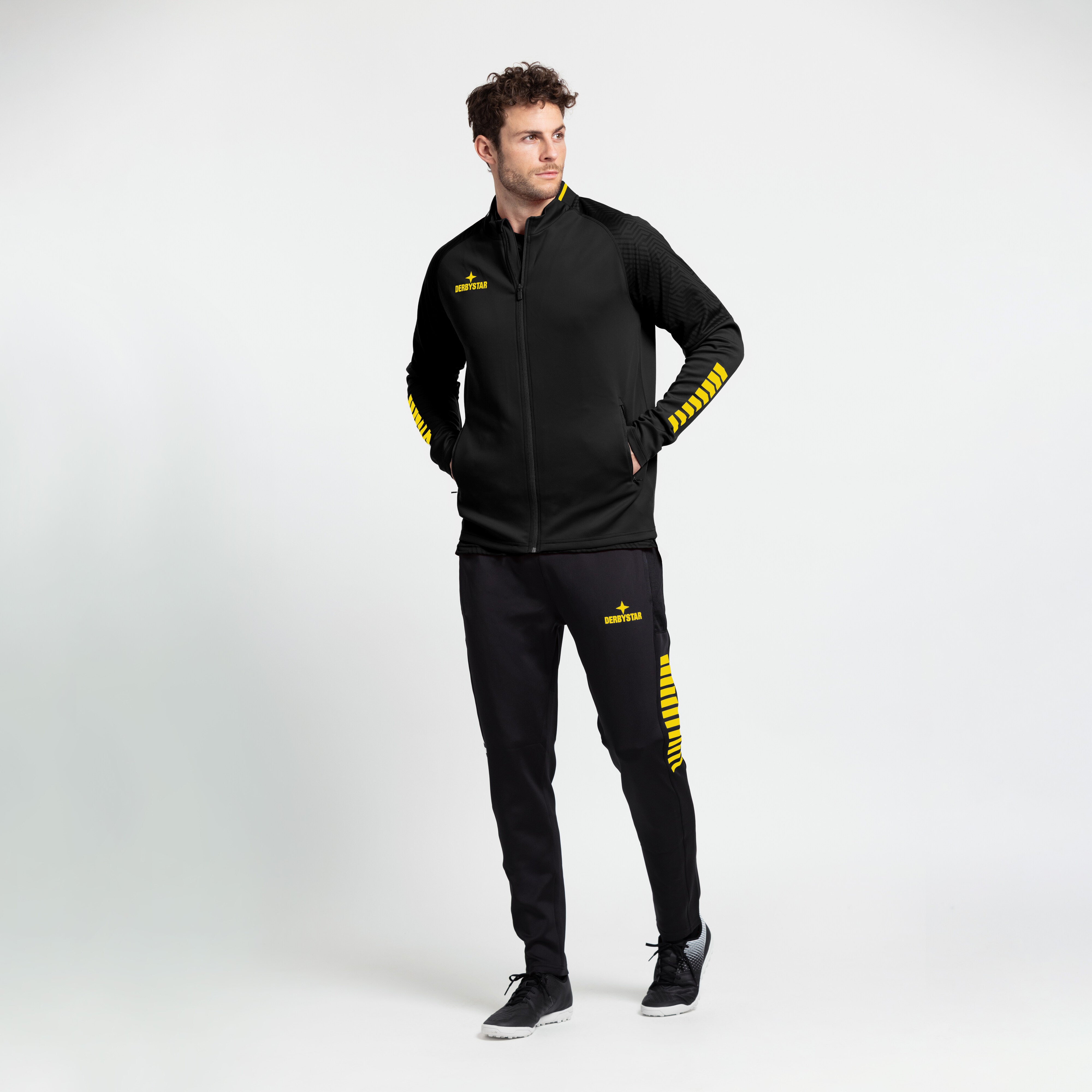 Primo Trainingshose Regular v24 #farbe_schwarz/gelb #farbe_schwarz/gelb