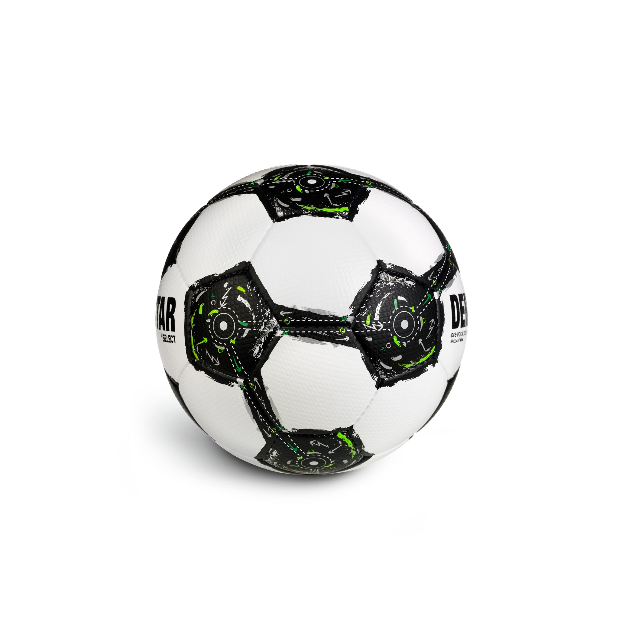 DFB-Pokal Brillant Miniball Frauen #farbe_weiß/schwarz/grün
