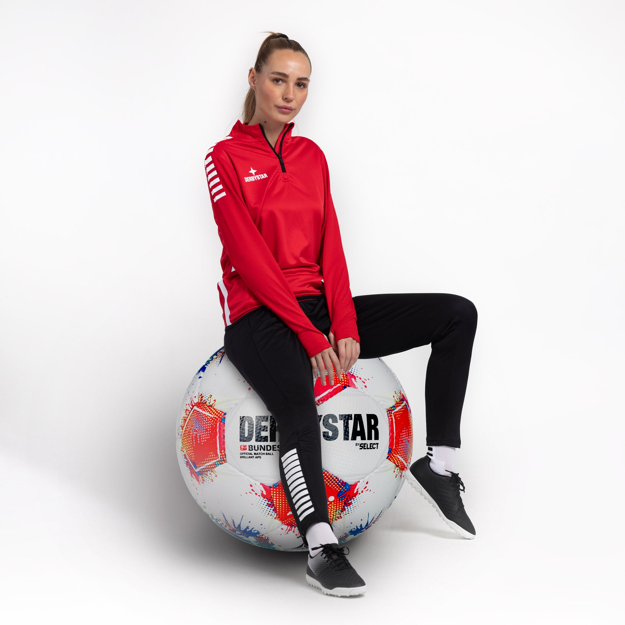 Bundesliga Sitzball Brillant APS v25 #farbe_weiß/blau/rot