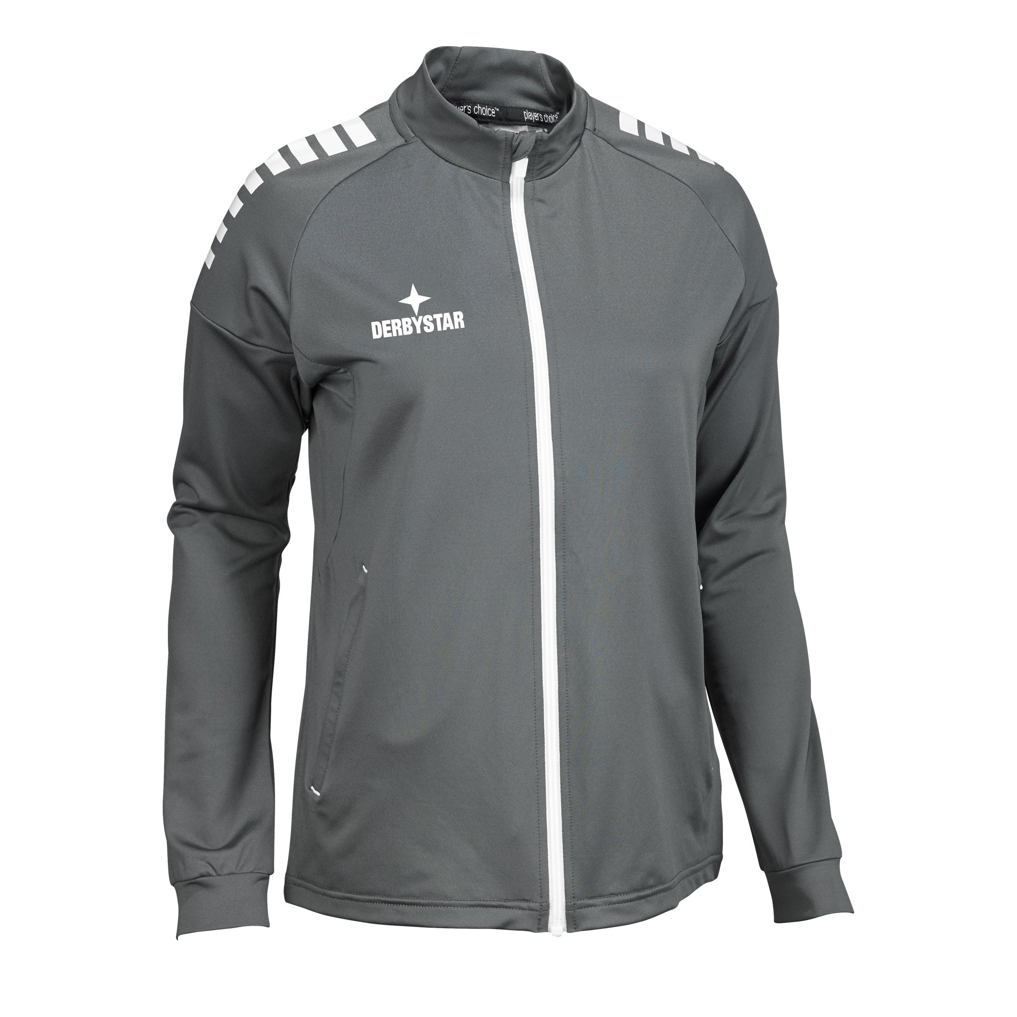 Madrid Trainingsjacke Frauen #farbe_grau/weiß