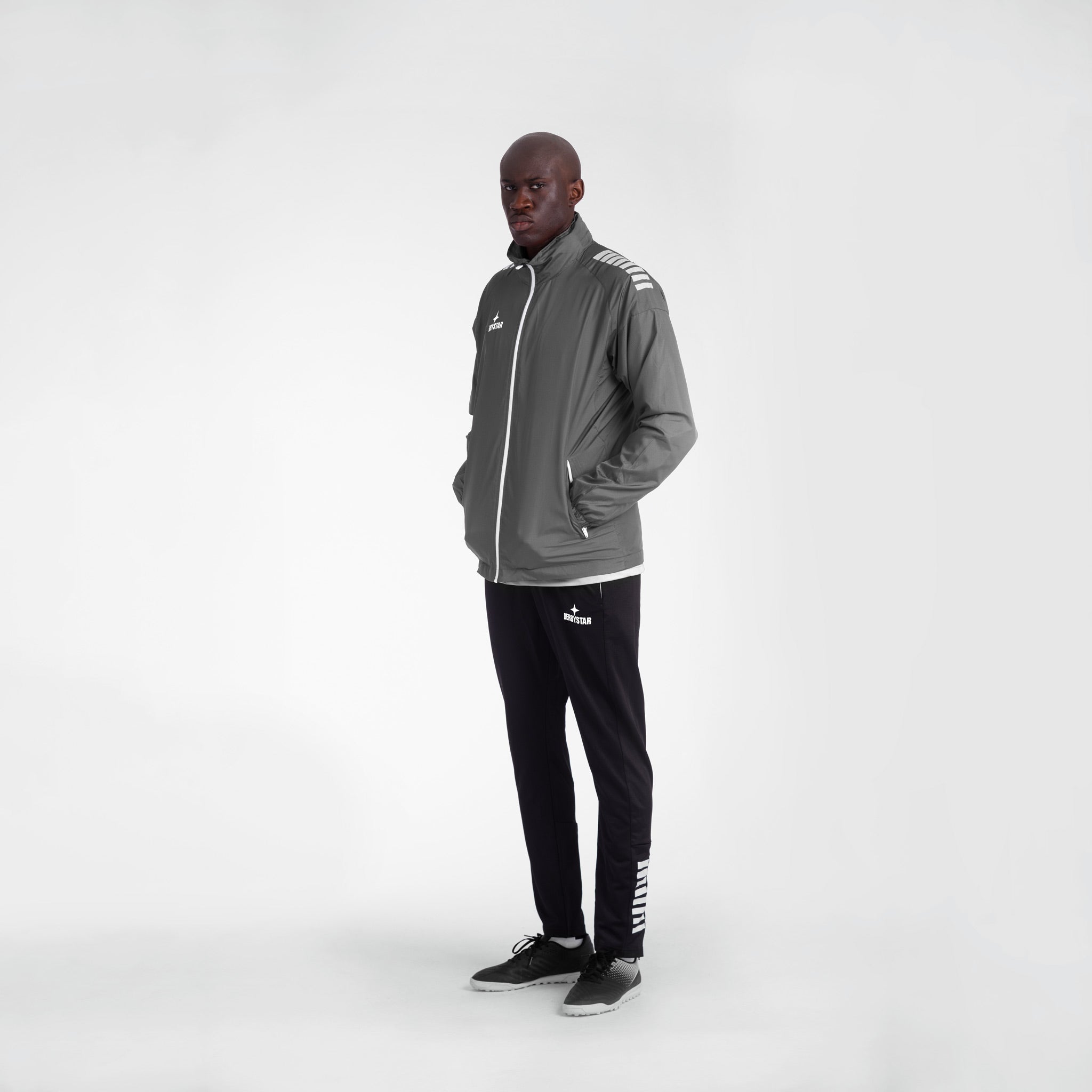 Madrid Allwetterjacke #farbe_grau/weiß #farbe_grau/weiß
