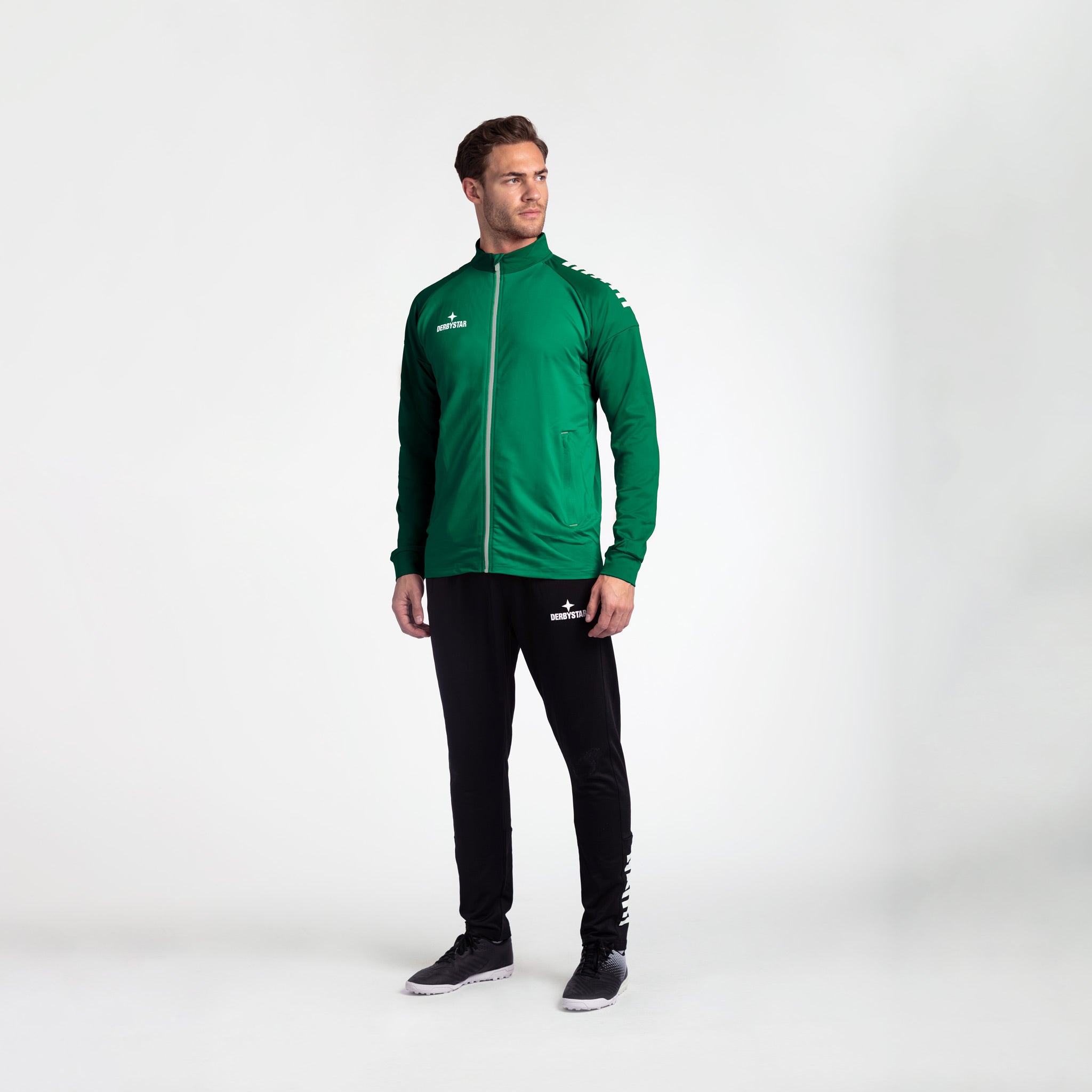 Madrid Trainingsjacke #farbe_grün/weiß