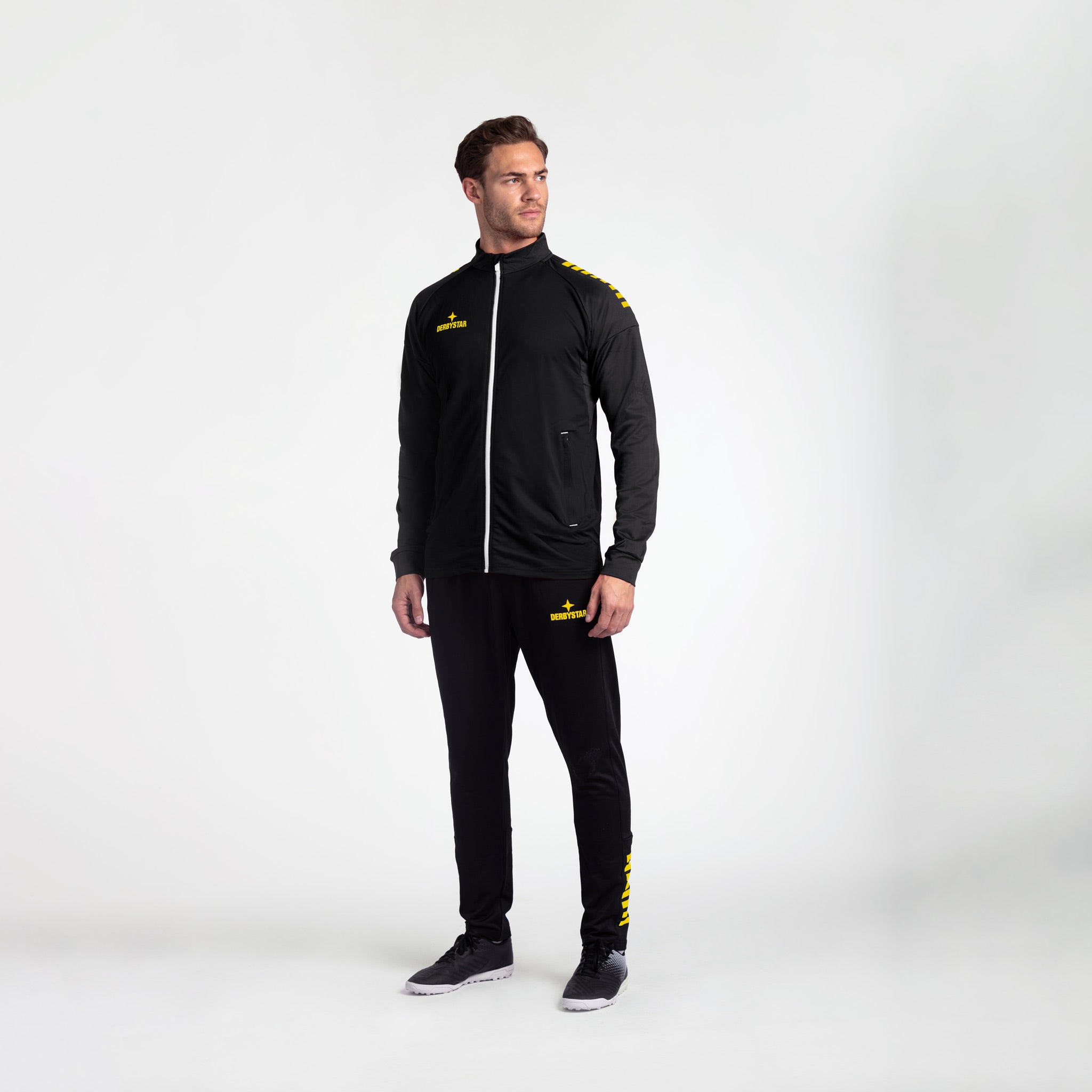 Madrid Trainingsjacke #farbe_schwarz/gelb #farbe_schwarz/gelb