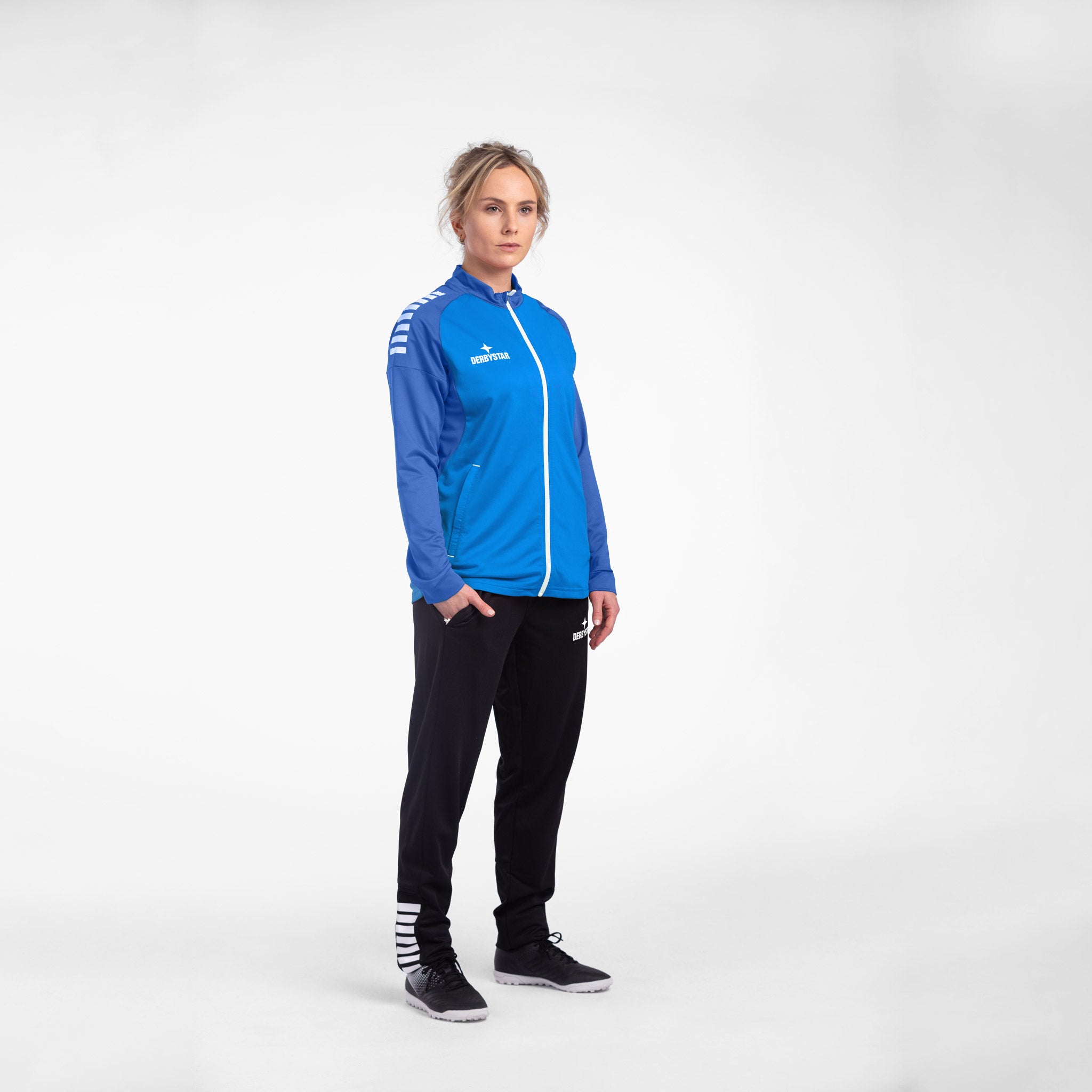 Madrid Trainingsjacke Frauen #farbe_blau/weiß #farbe_blau/weiß