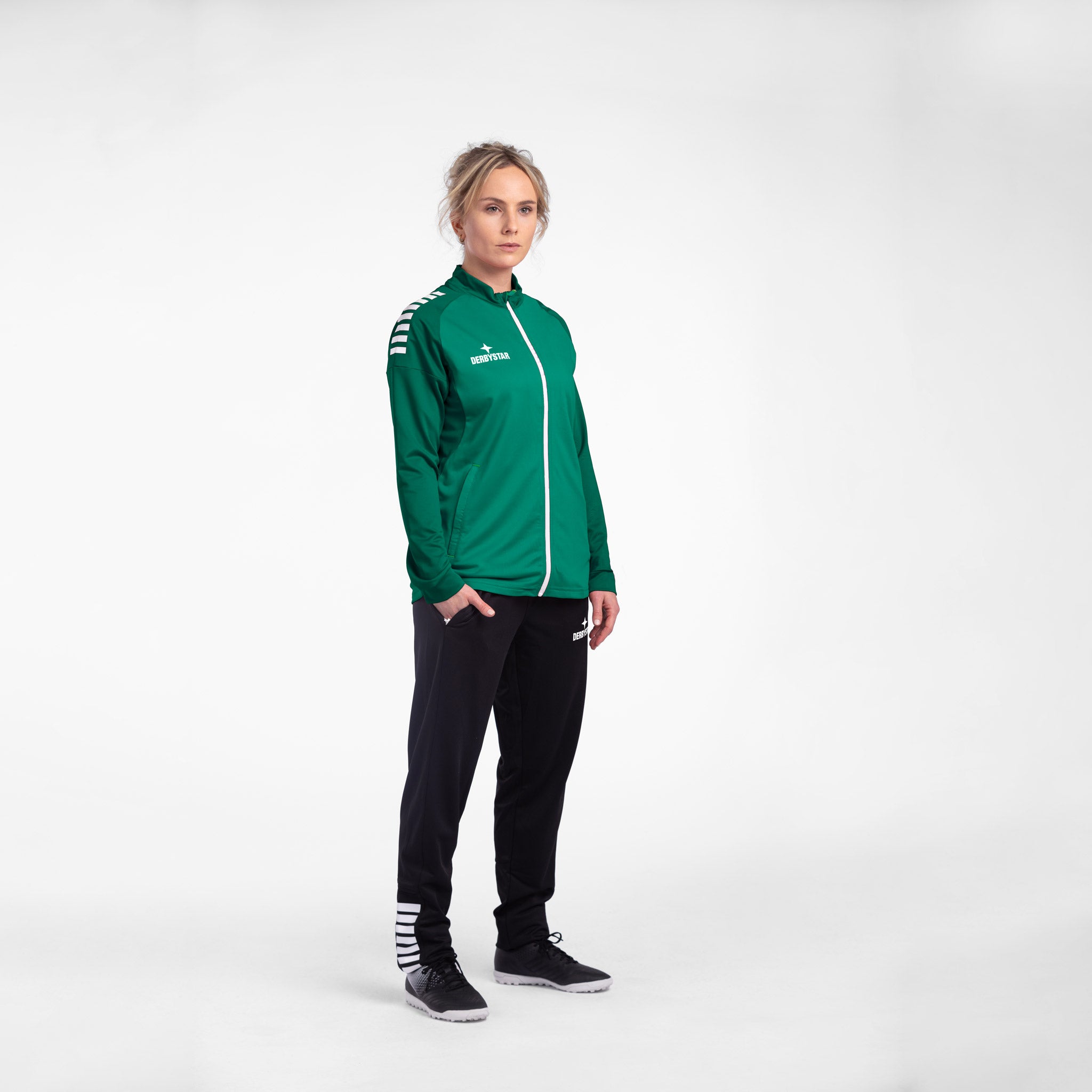 Madrid Trainingsjacke Frauen #farbe_grün/weiß