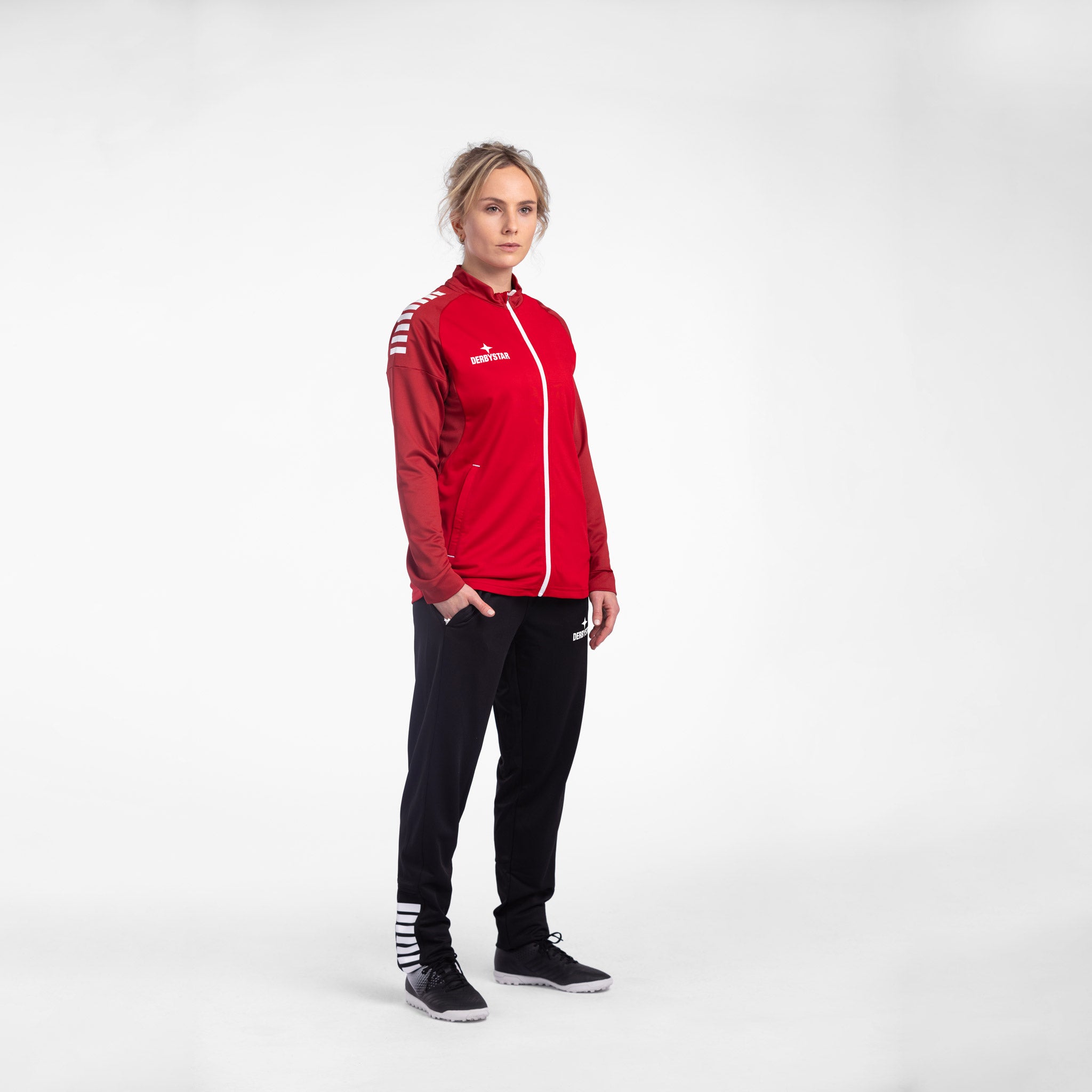 Madrid Trainingsjacke Frauen #farbe_rot/weiß #farbe_rot/weiß