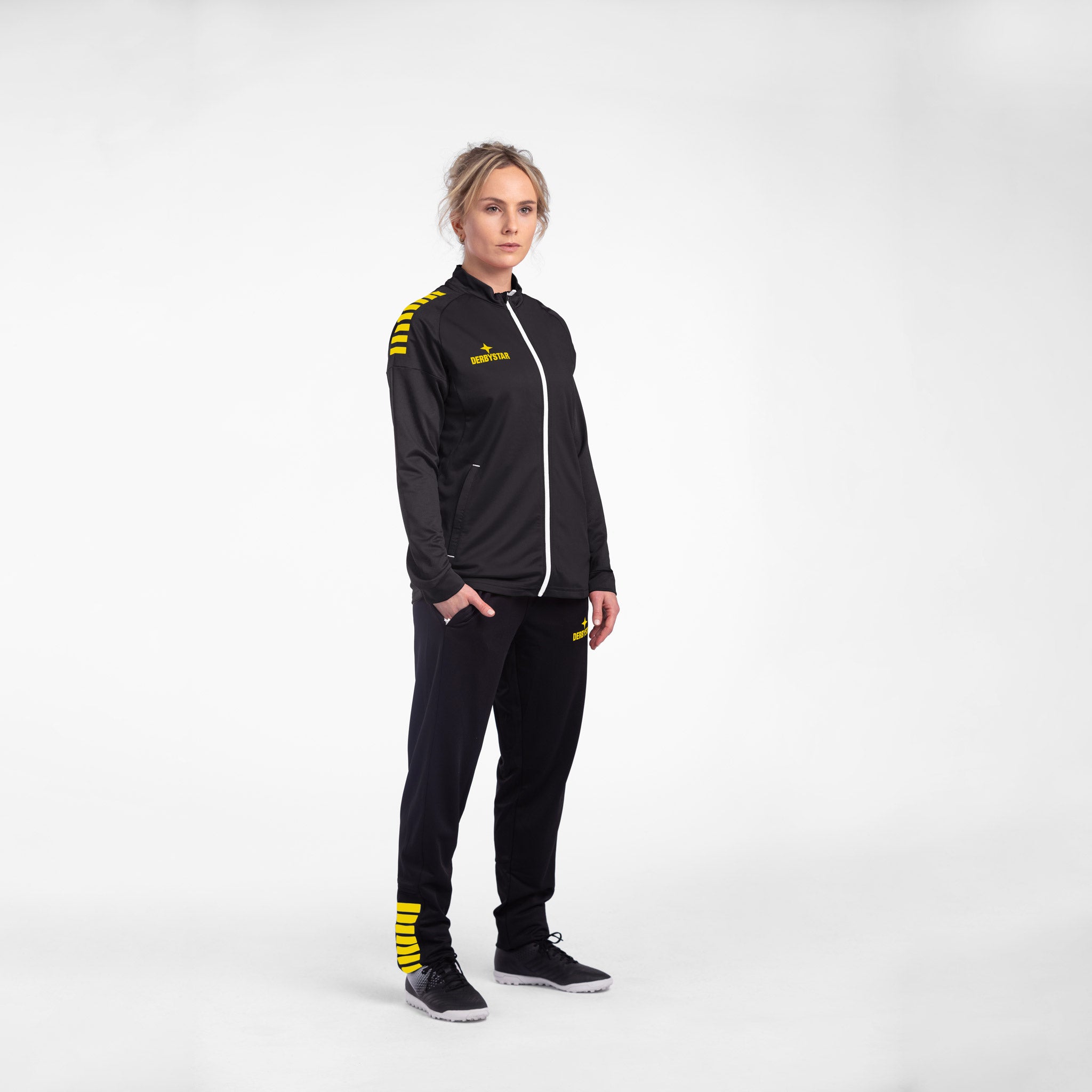 Madrid Trainingsjacke Frauen #farbe_schwarz/gelb #farbe_schwarz/gelb