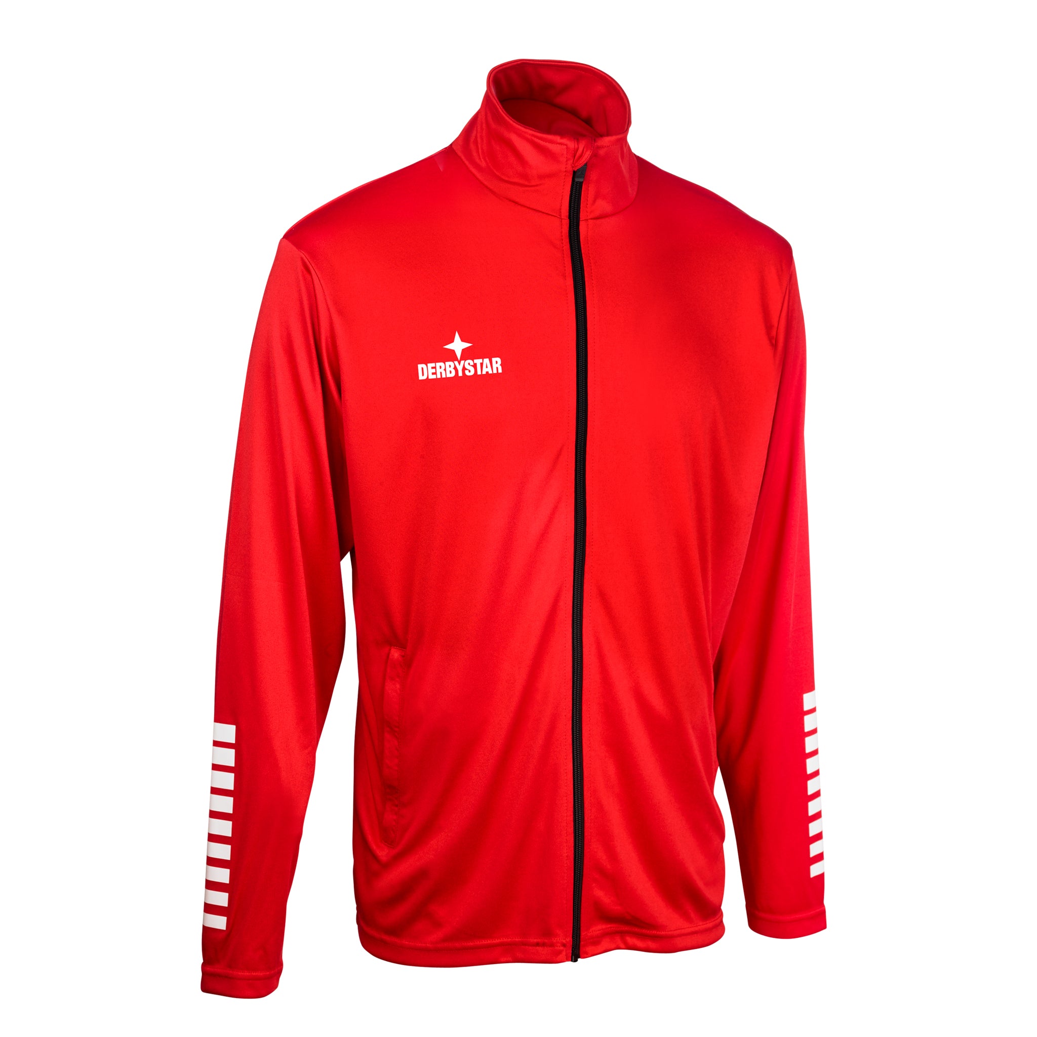 Contra Polyesterjacke #farbe_rot/weiß
