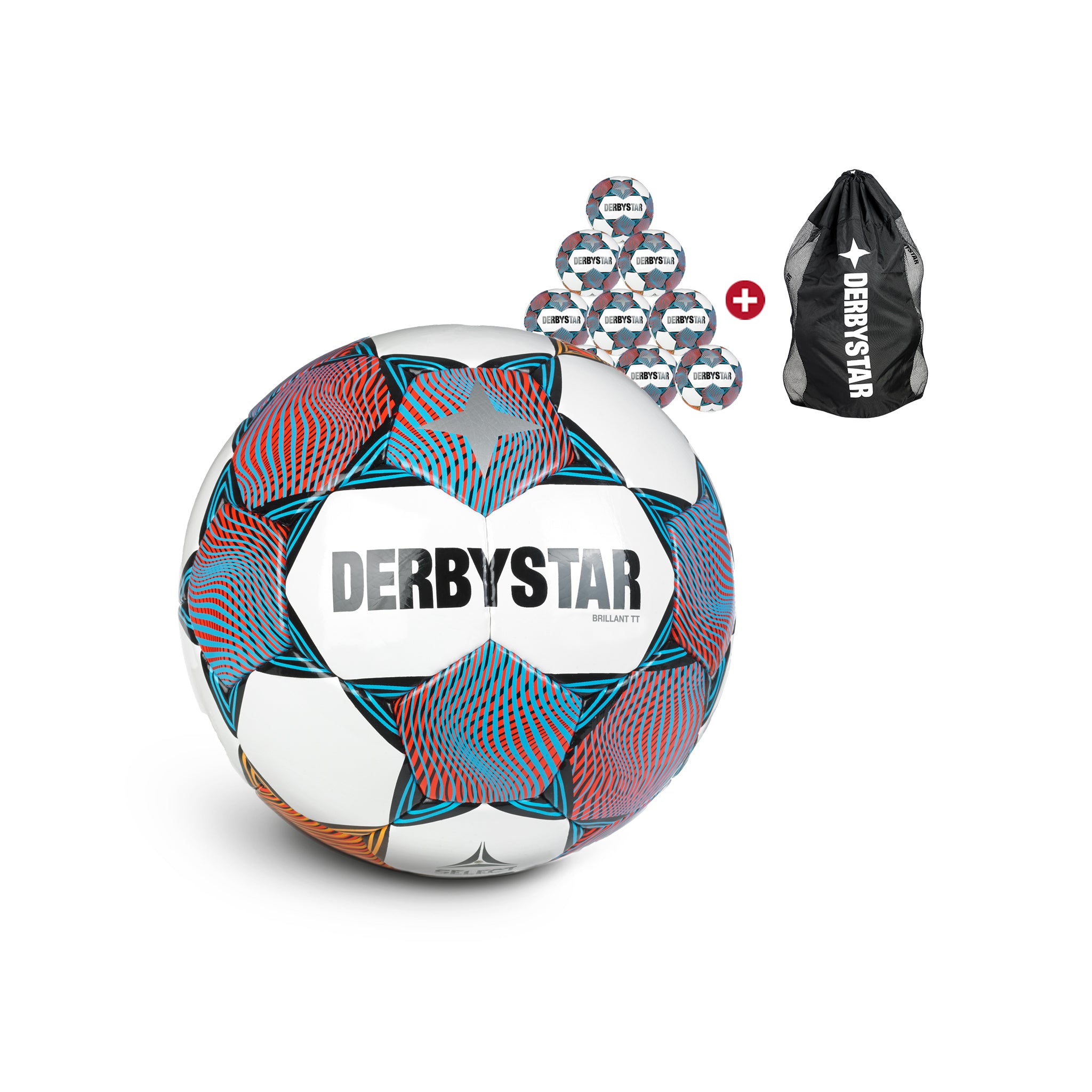 Brillant TT 10er Ballpaket #farbe_weiß/rot/orange