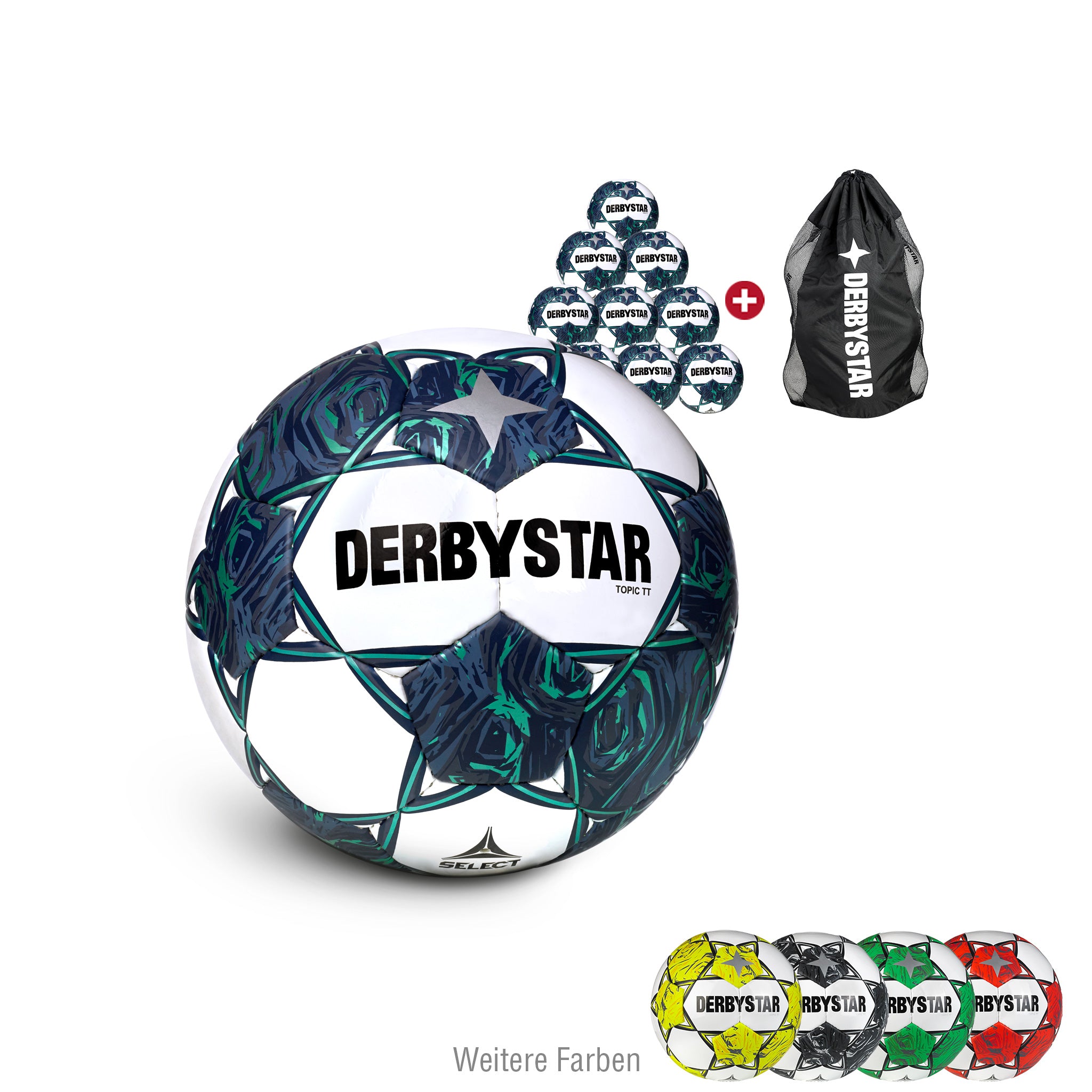 Topic TT 10er Ballpaket Clubfarben #farbe_weiß/blau