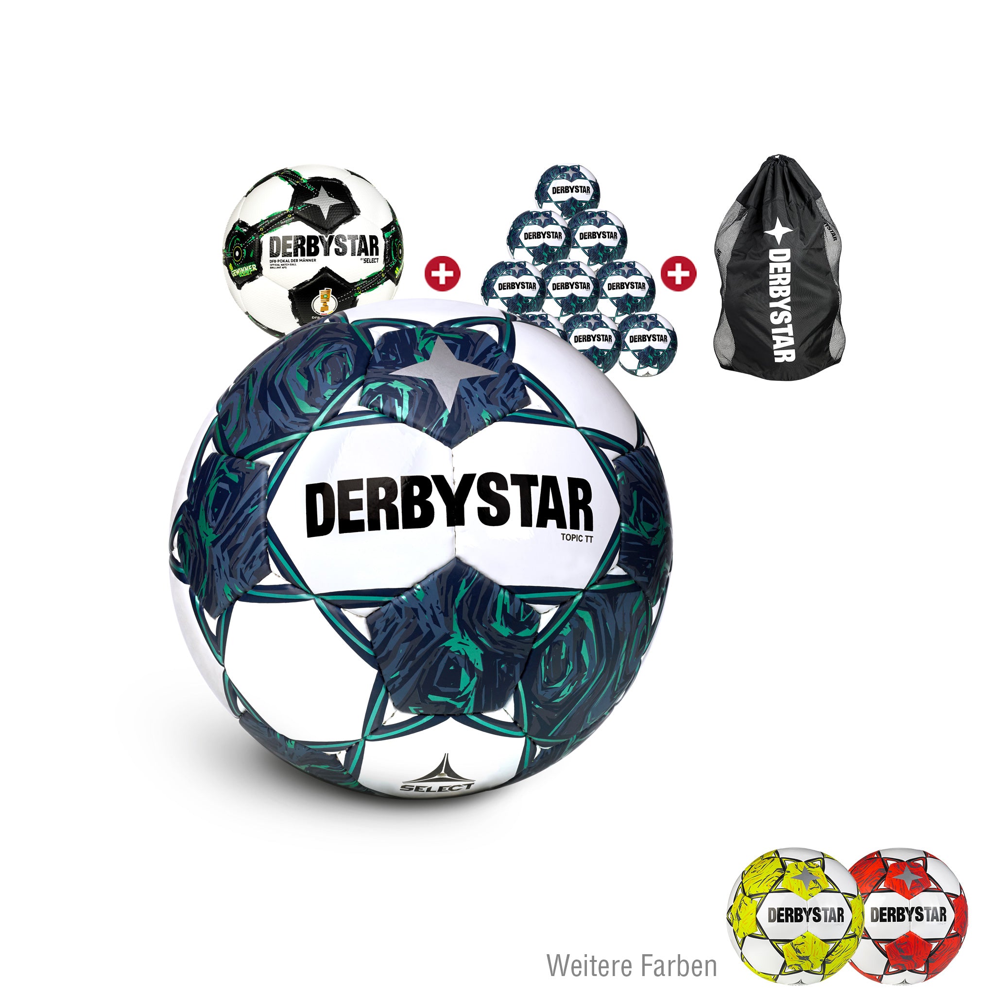 Topic TT 10er Ballpaket Clubfarben + Spielball