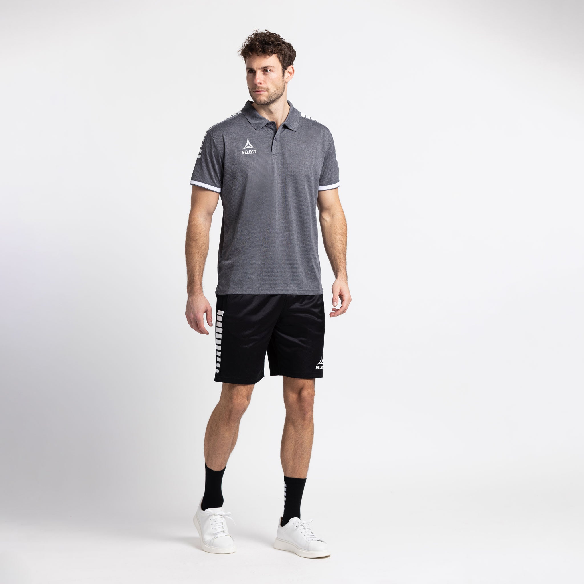 Primo Polo-Shirt #farbe_grau/schwarz #farbe_grau/schwarz