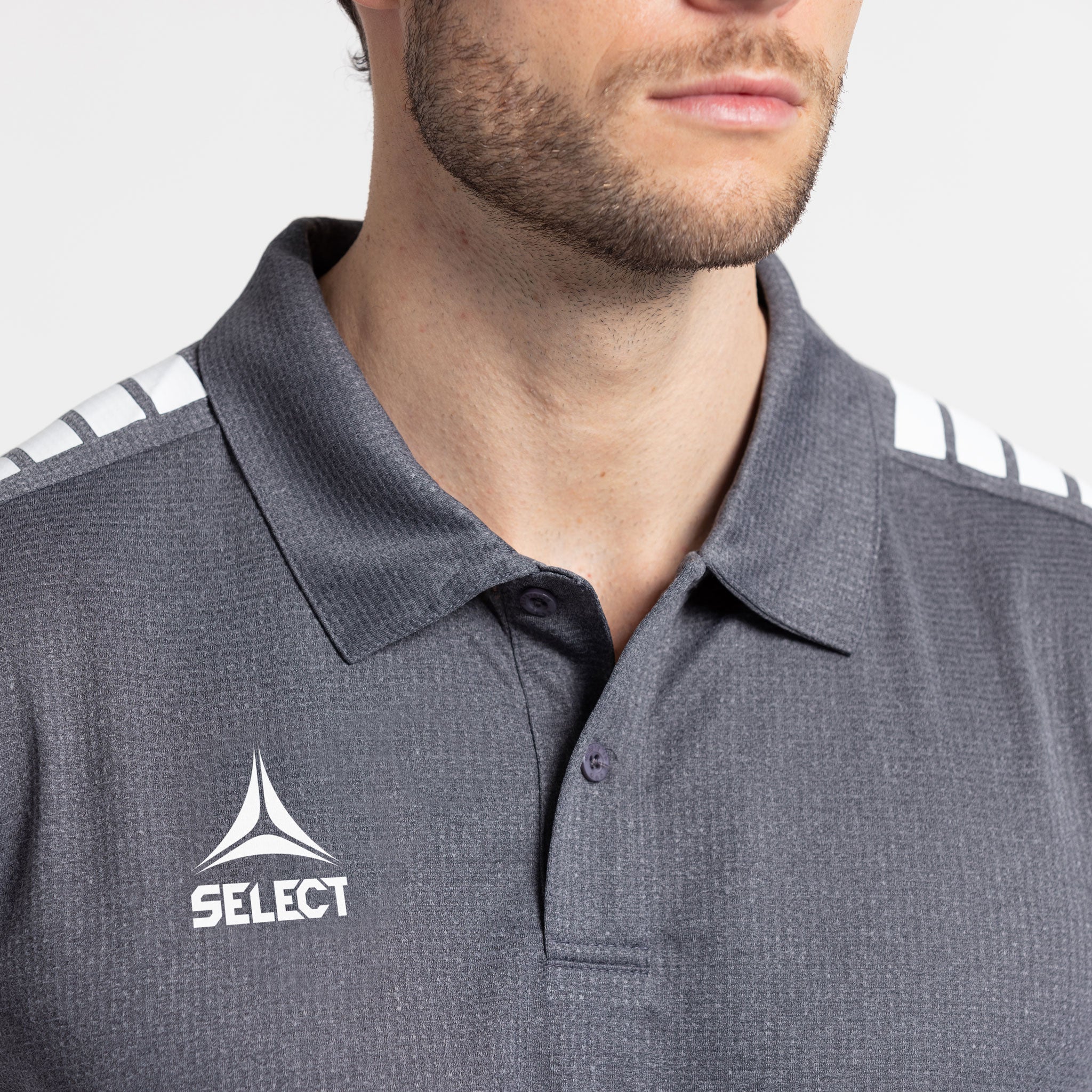 Primo Polo-Shirt #farbe_grau/schwarz