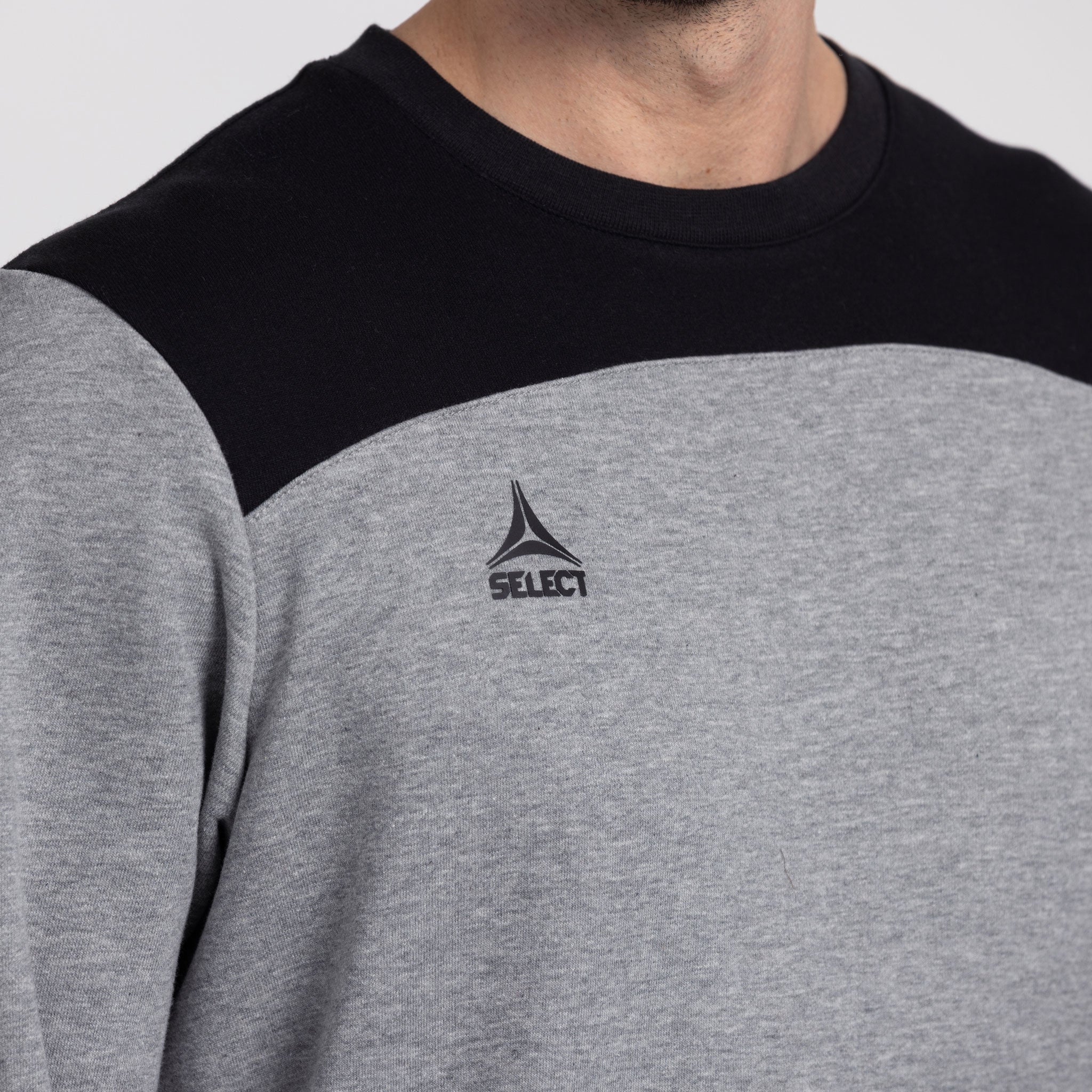 Oxford Sweatshirt #farbe_grau/schwarz