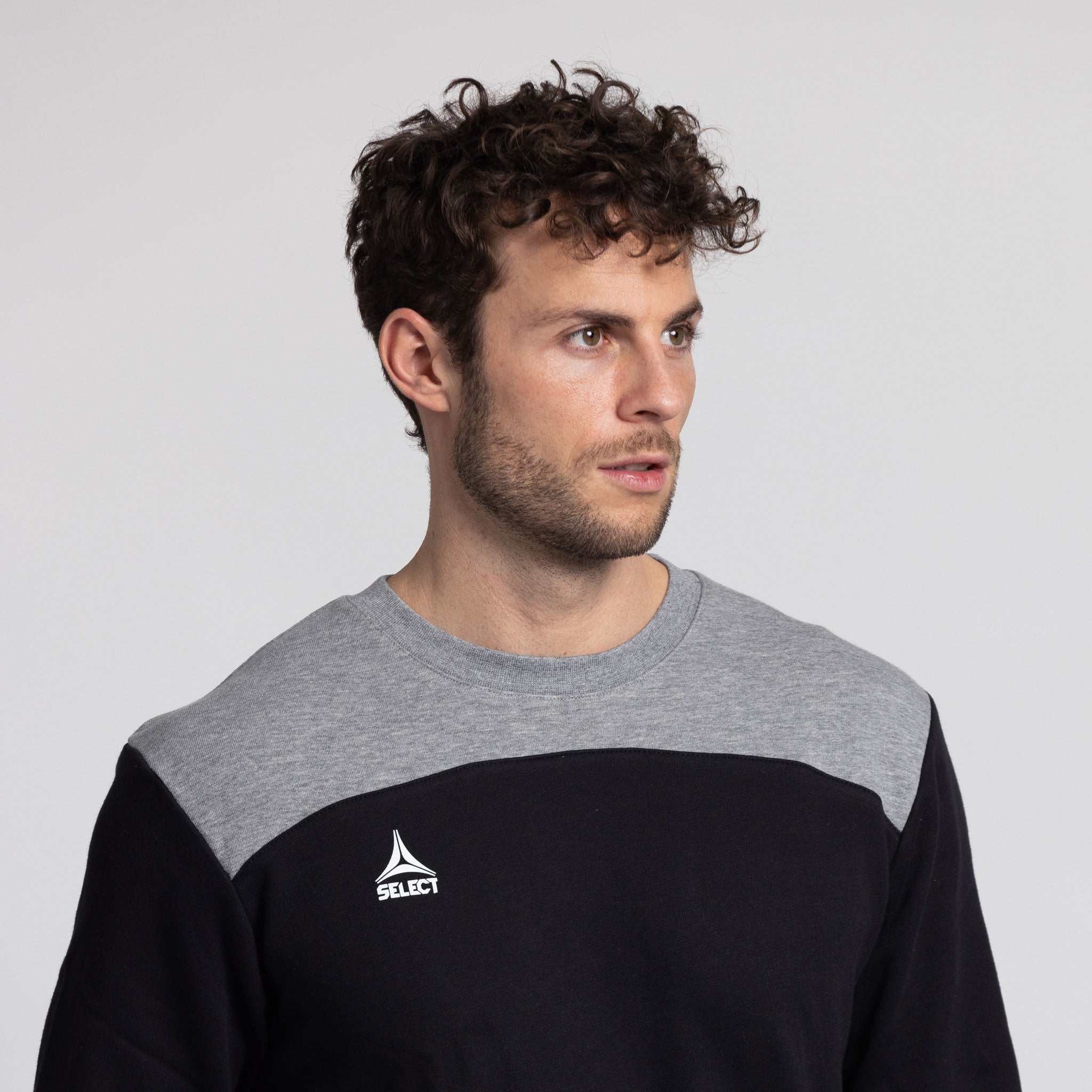 Oxford Sweatshirt #farbe_schwarz/grau