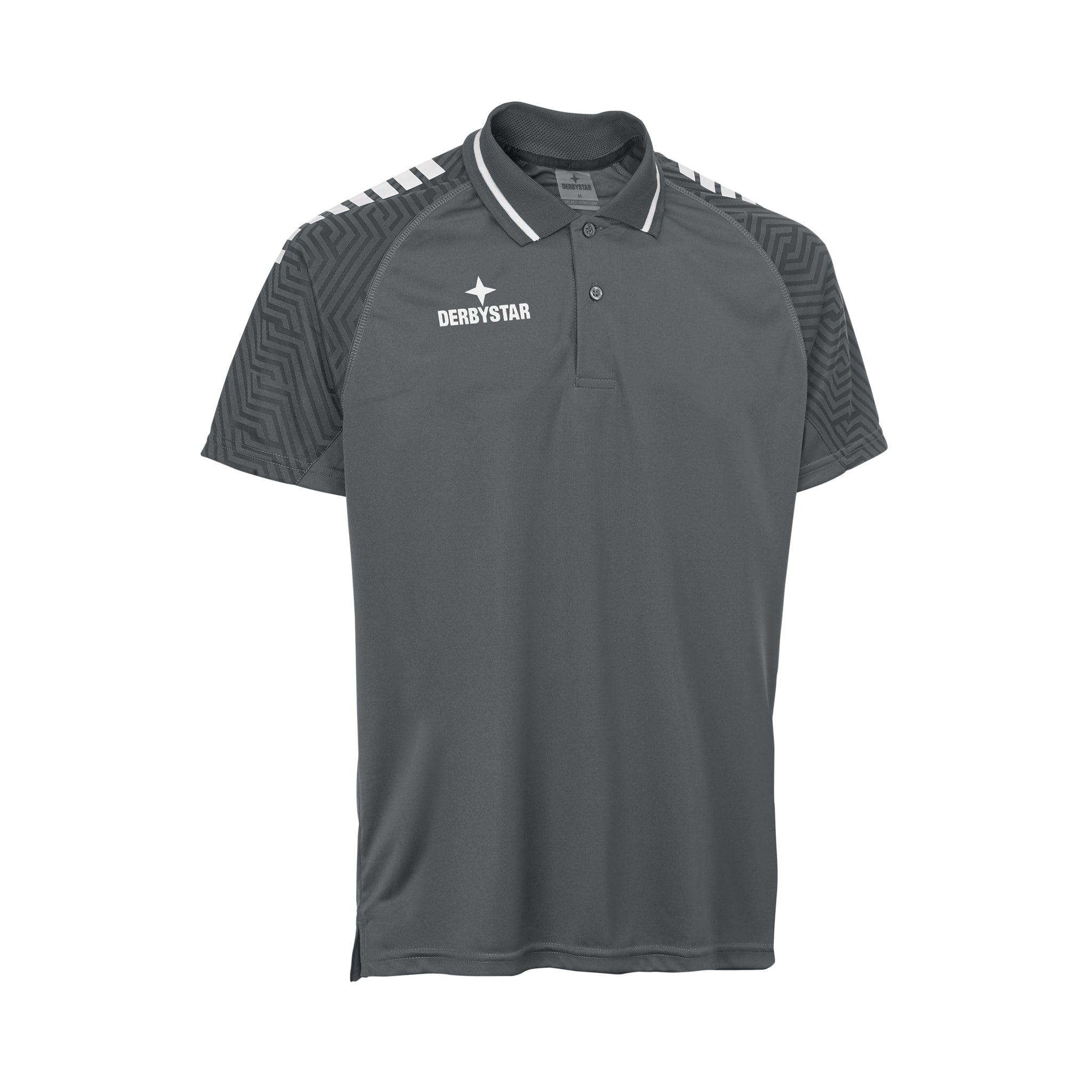 Primo Polo-Shirt v24 #farbe_grau/weiß