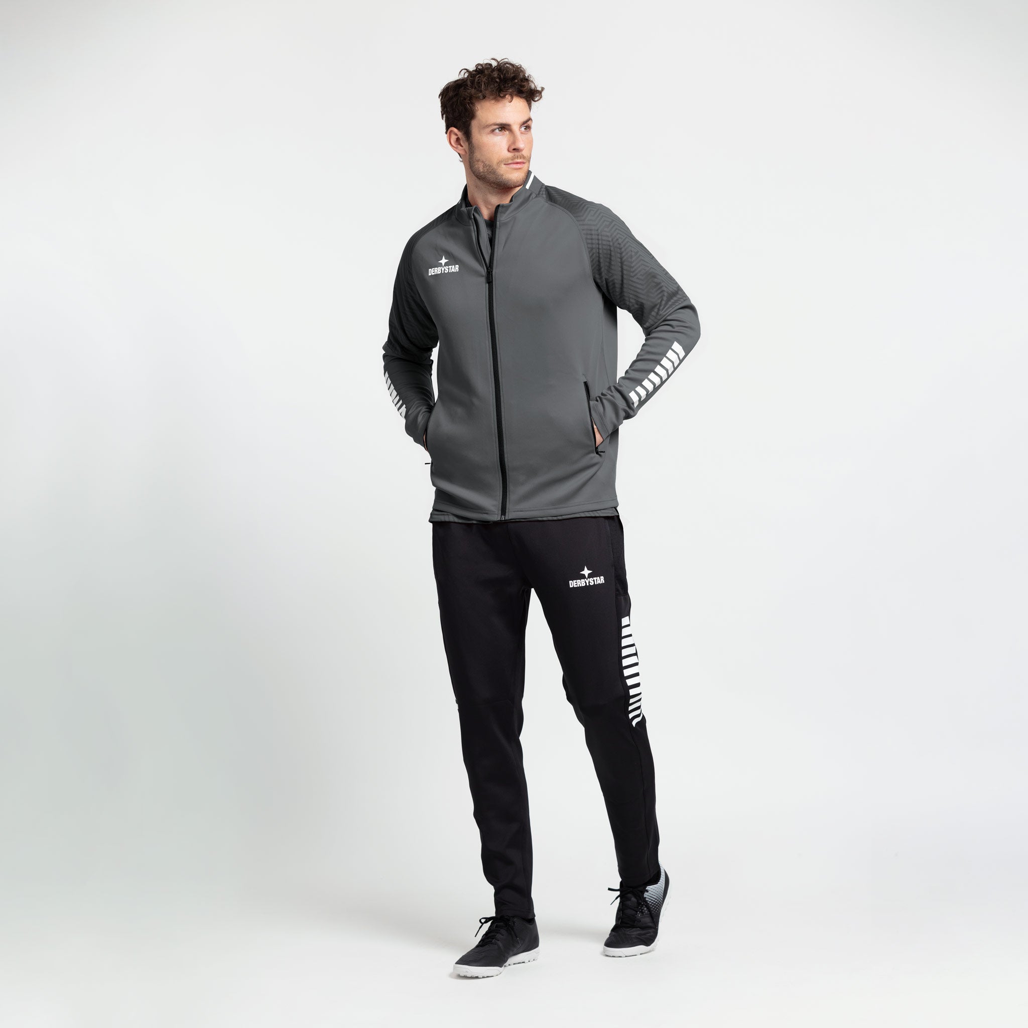 Primo Trainingsjacke v24 #farbe_grau/weiß #farbe_grau/weiß