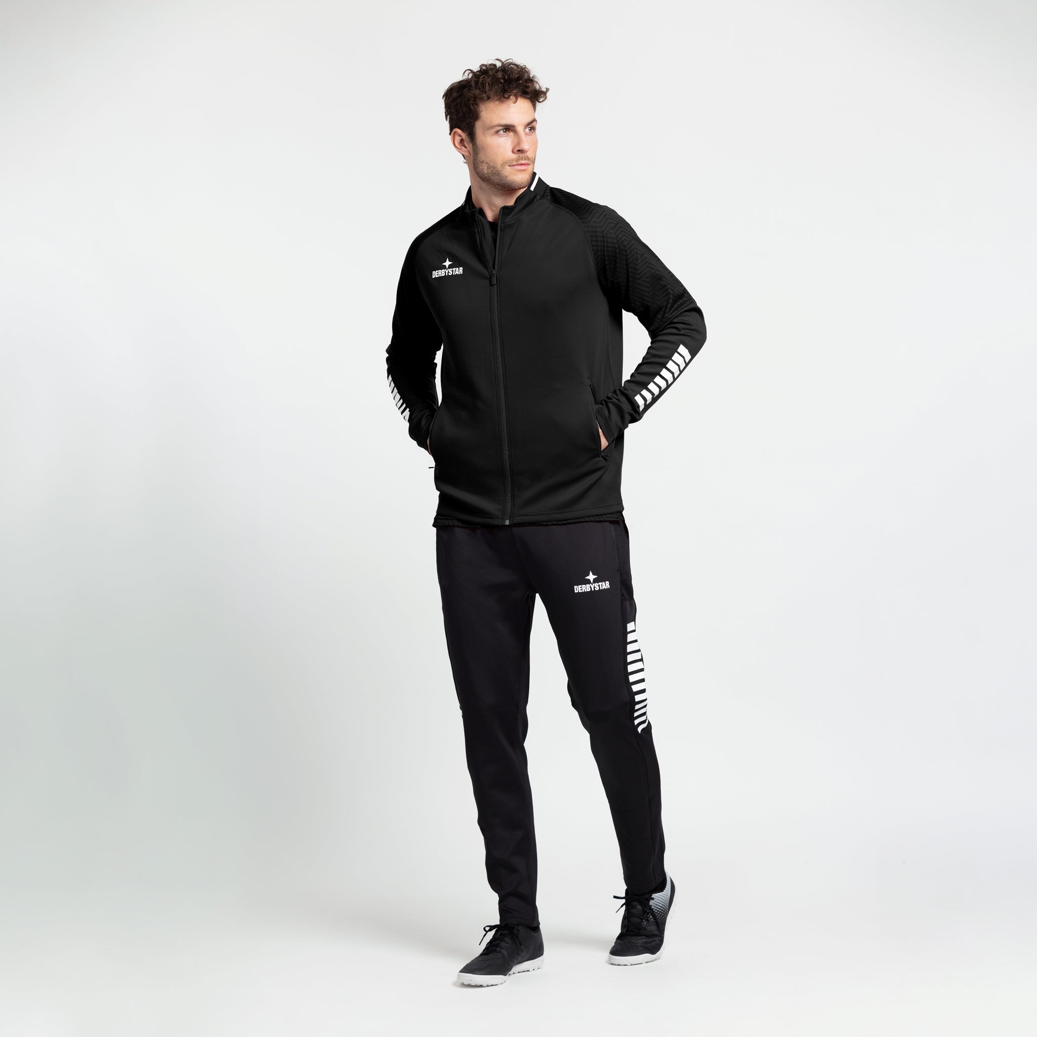 Primo Trainingsjacke v24 #farbe_schwarz/weiß #farbe_schwarz/weiß