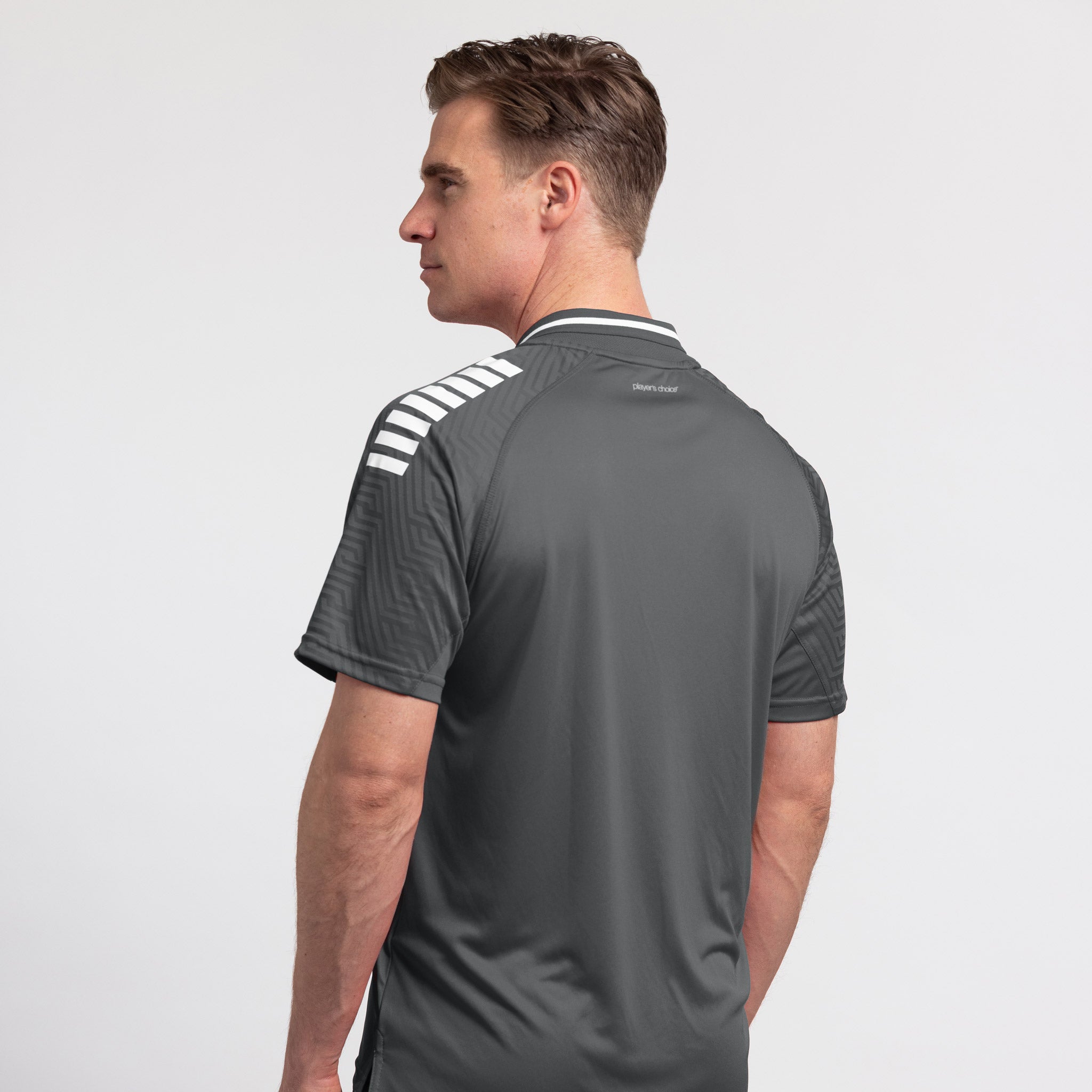 Primo Polo-Shirt v24 #farbe_grau/weiß #farbe_grau/weiß