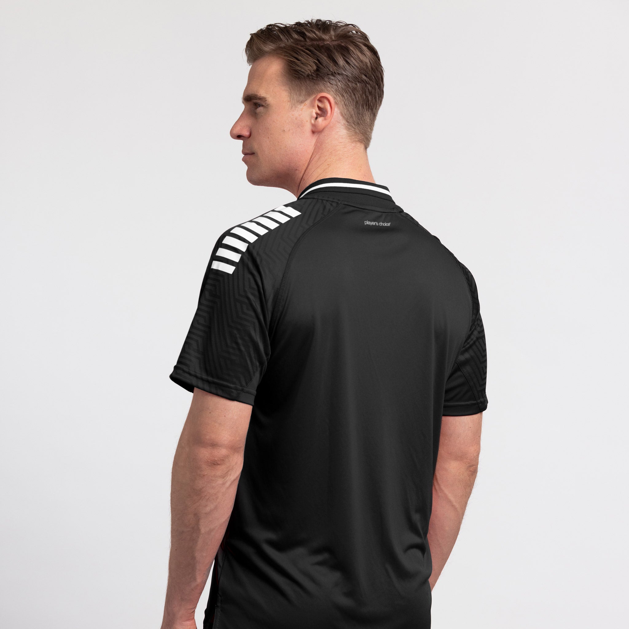 Primo Polo-Shirt v24 #farbe_schwarz/weiß #farbe_schwarz/weiß