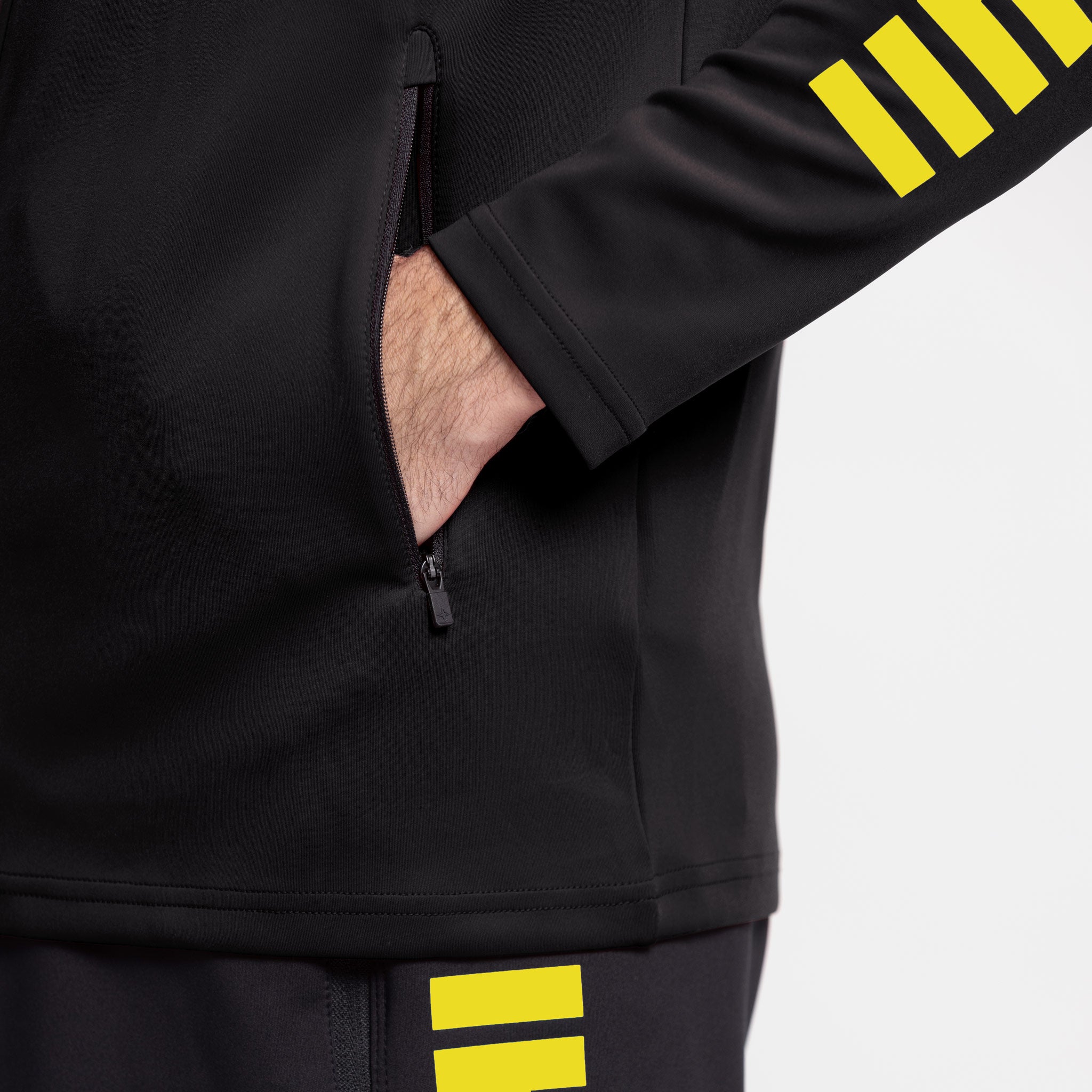 Primo Kapuzenjacke v24 #farbe_schwarz/gelb #farbe_schwarz/gelb