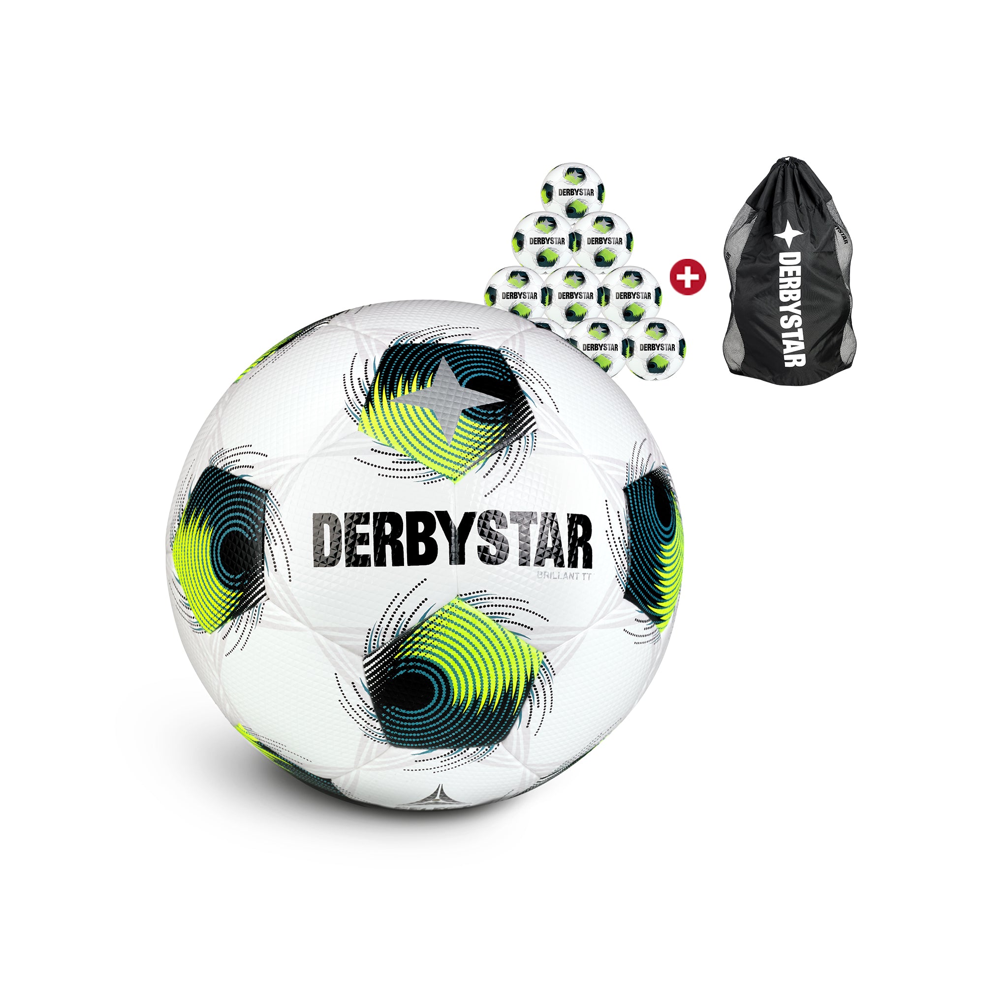 Brillant TT 10er Ballpaket #farbe_weiß/grün/gelb