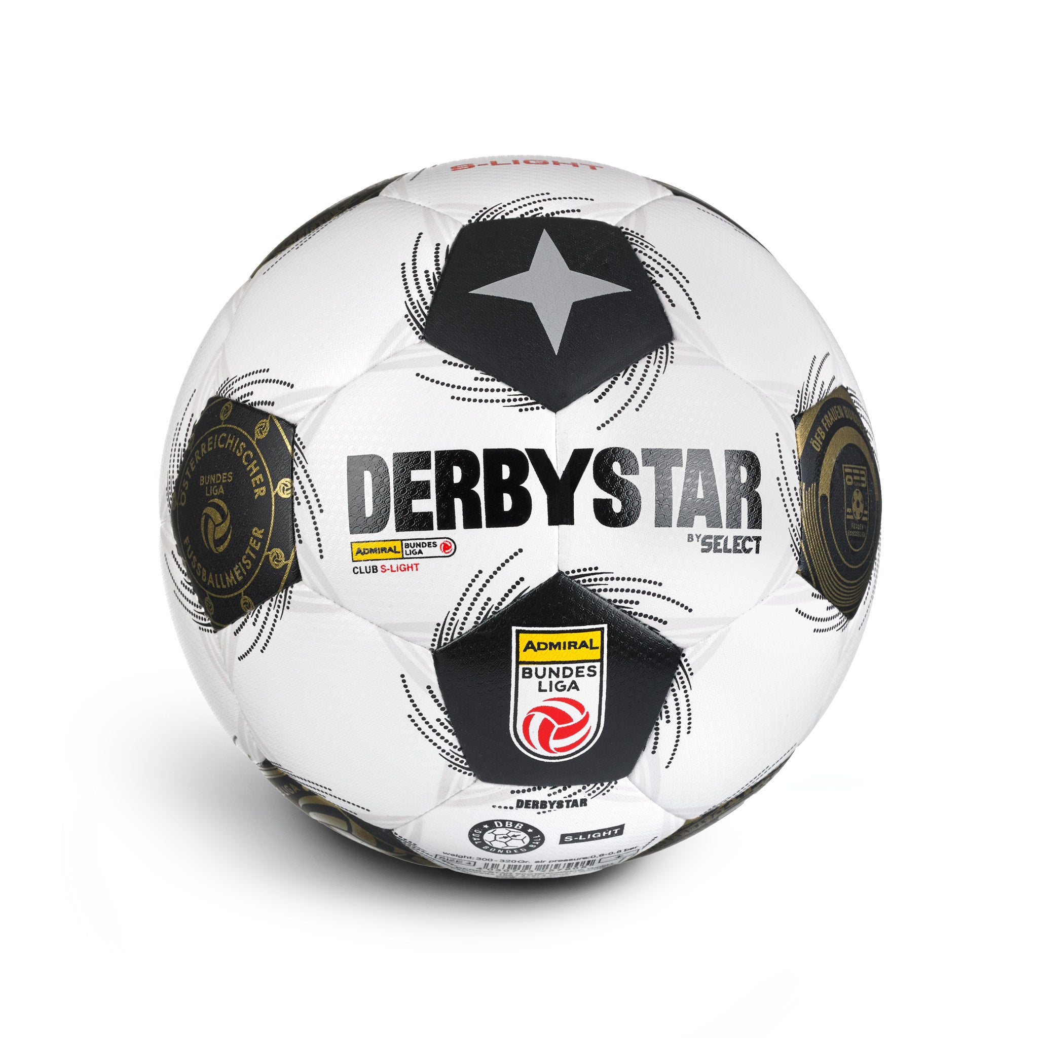 ÖFBL Club S-Light v26 (290g) #farbe_weiß/schwarz/gold