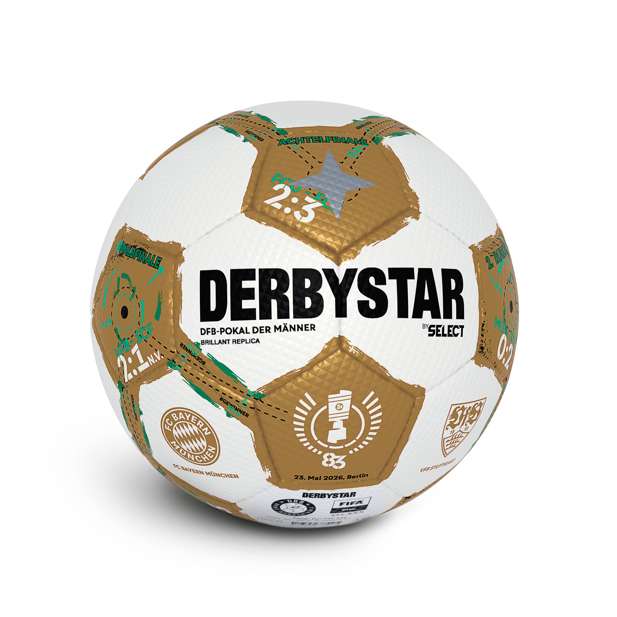 DFB-Pokal Brillant Replica Finale der Männer 2026 #farbe_weiß/gold