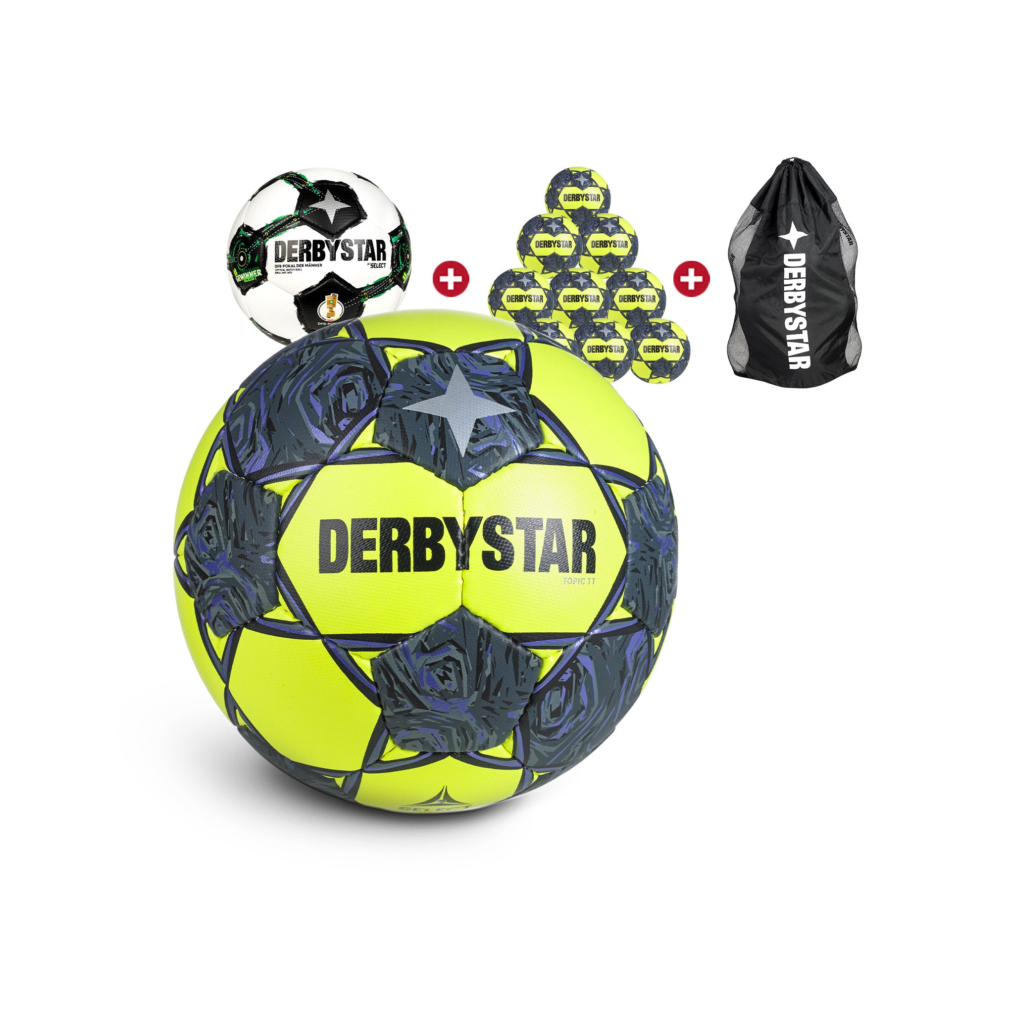 Topic TT AG 10er Ballpaket + Spielball #farbe_schwarz/gelb