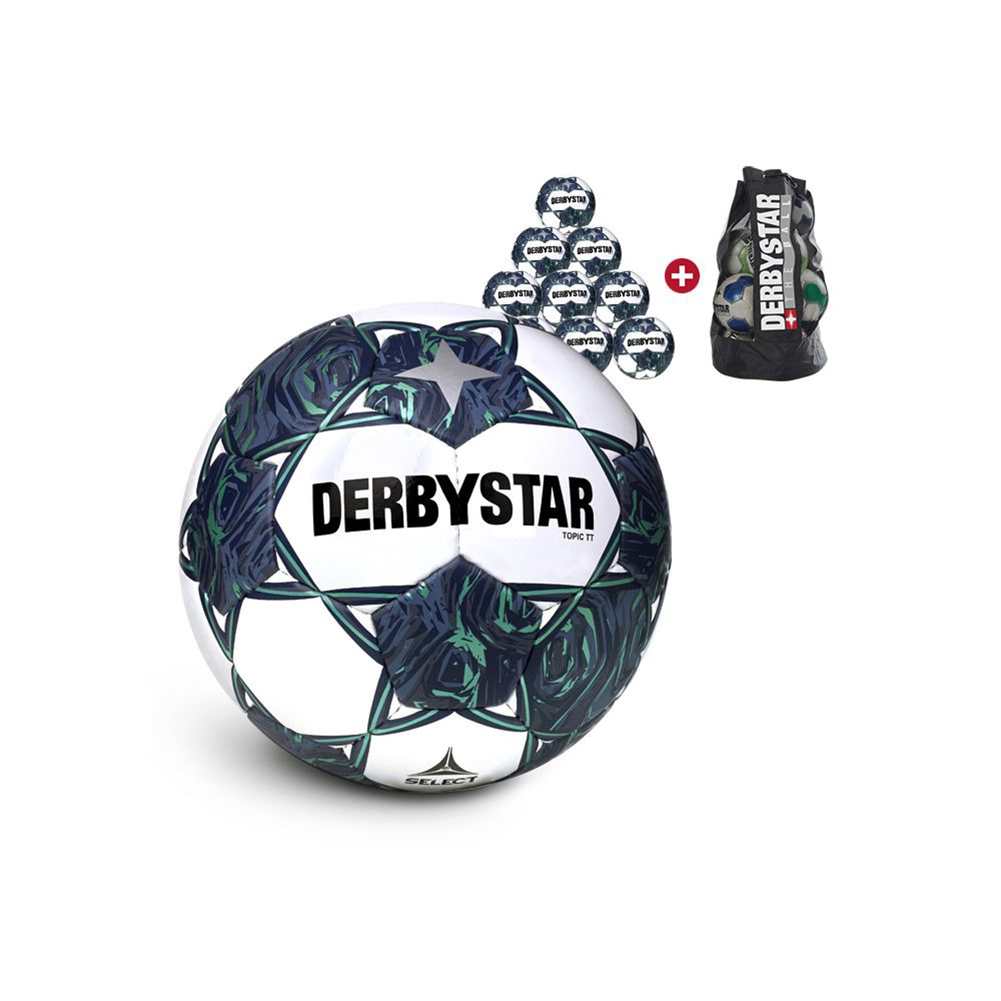 Topic TT 10er Ballpaket Clubfarben #farbe_weiß/blau