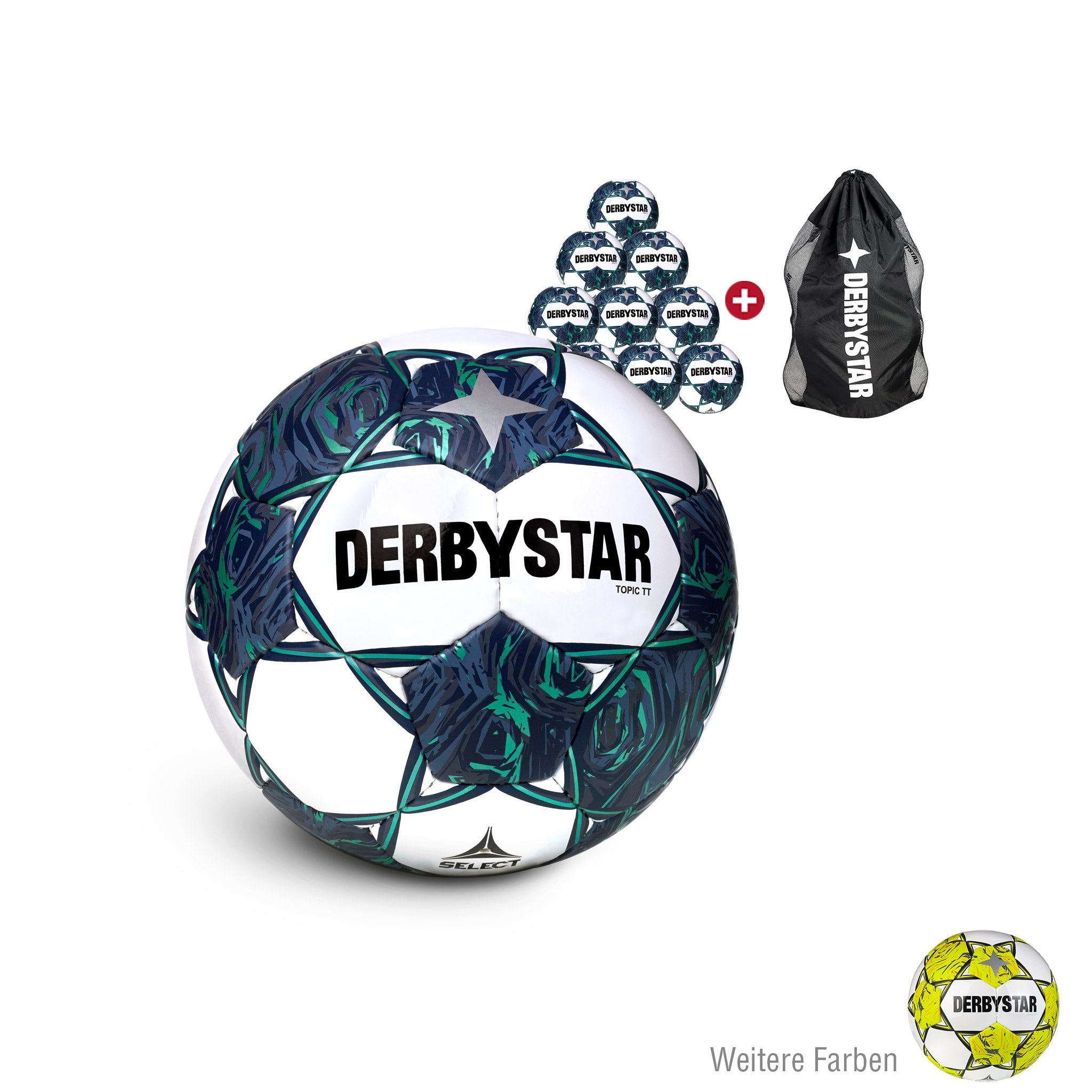 Topic TT 10er Ballpaket Clubfarben #farbe_weiß/blau